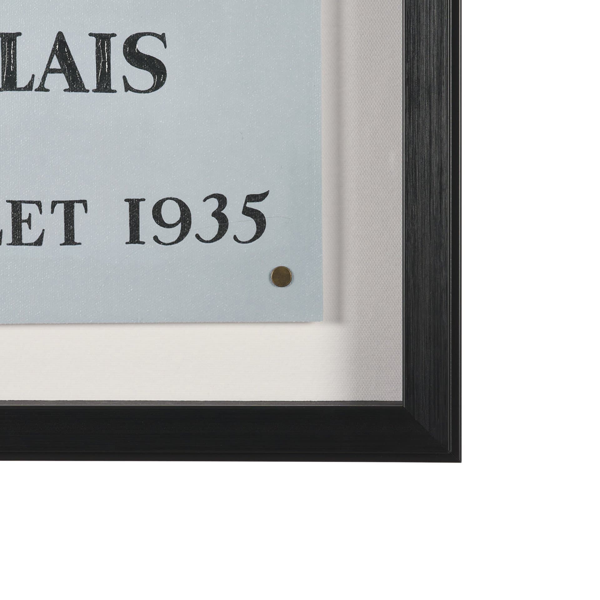 Ephemera L'Art by The Vintage Collection Hand Embelished Textured Framed Artwork Matted under Glass — product photograph