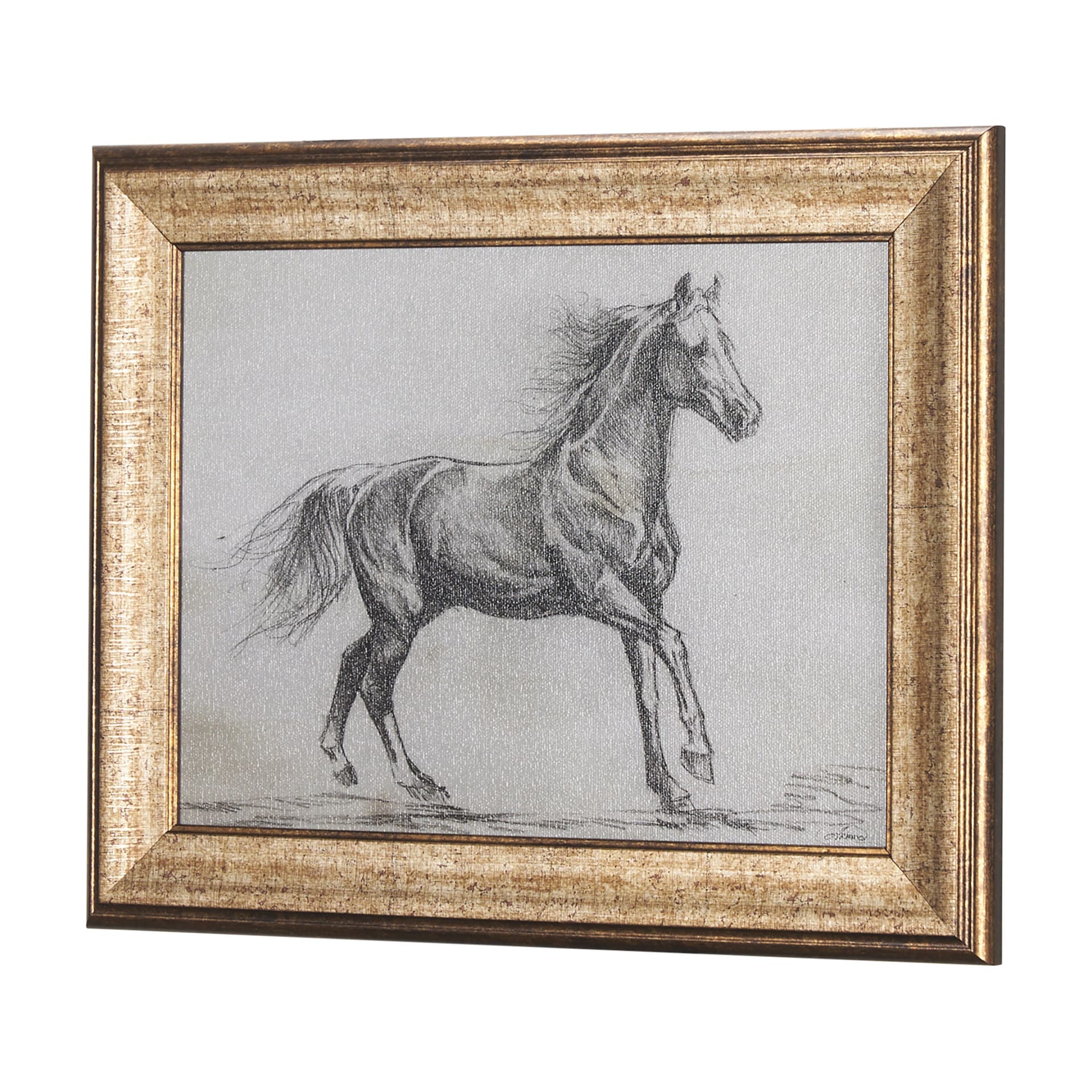 Old West Collection I ( Farm view) by Mercana Studio a Hand Embellished Textured Framed Art Print — product photograph