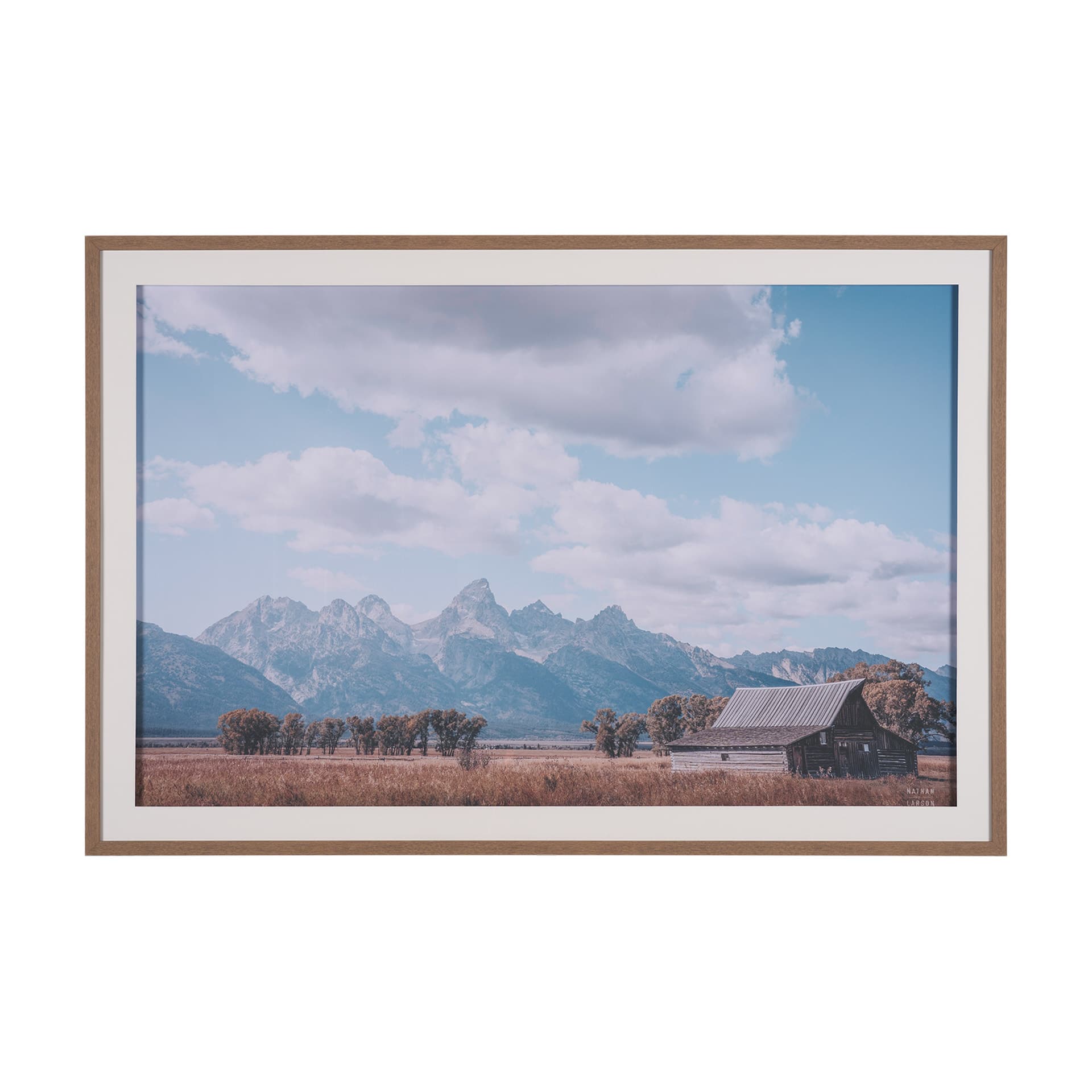Historic Row IV by Nathan Larson a Framed Photo Art Print Matted under Glass — product photograph