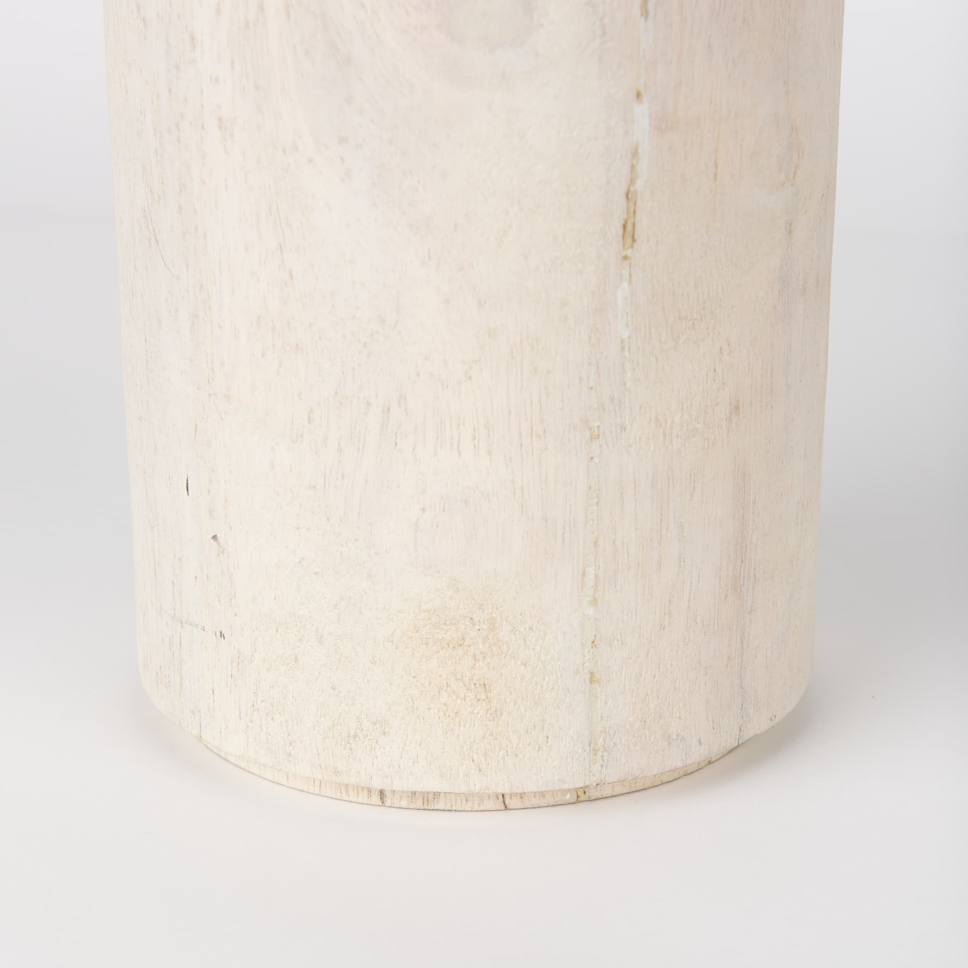 Knox Tall White-Wash Wood Decorative Object — product photograph