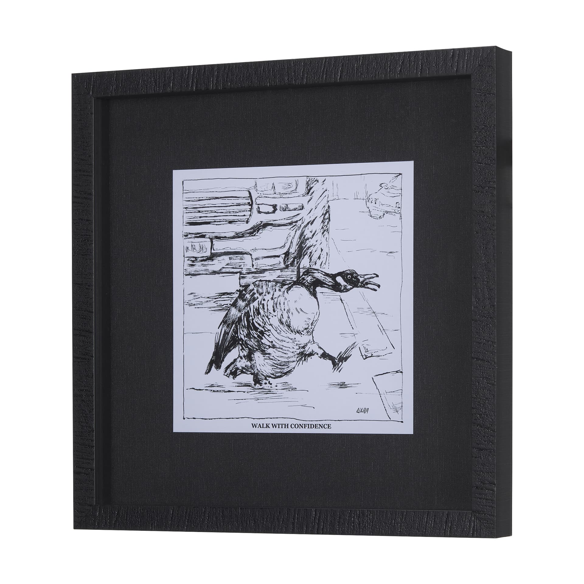 Animal Talk IV by Mercana Studio a Framed Art Print Matted under Glass — product photograph