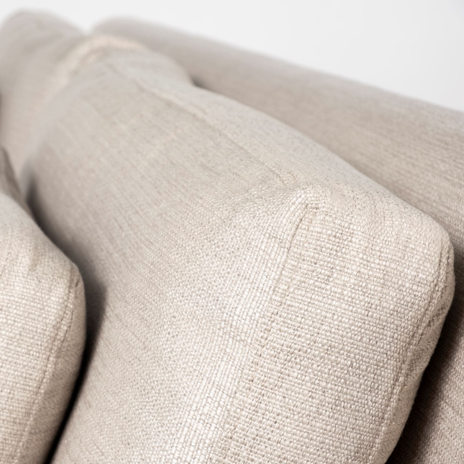 Denly II 92.5W Beige Slipcover Three Seater Sofa — product photograph