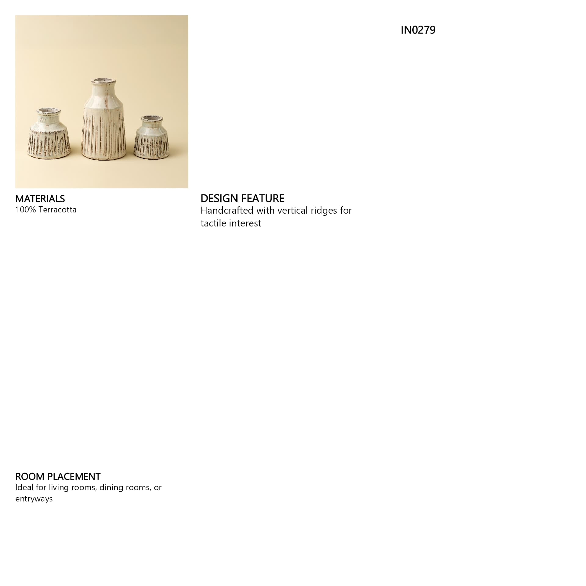 Padme Decorative Vase S — in a styled room