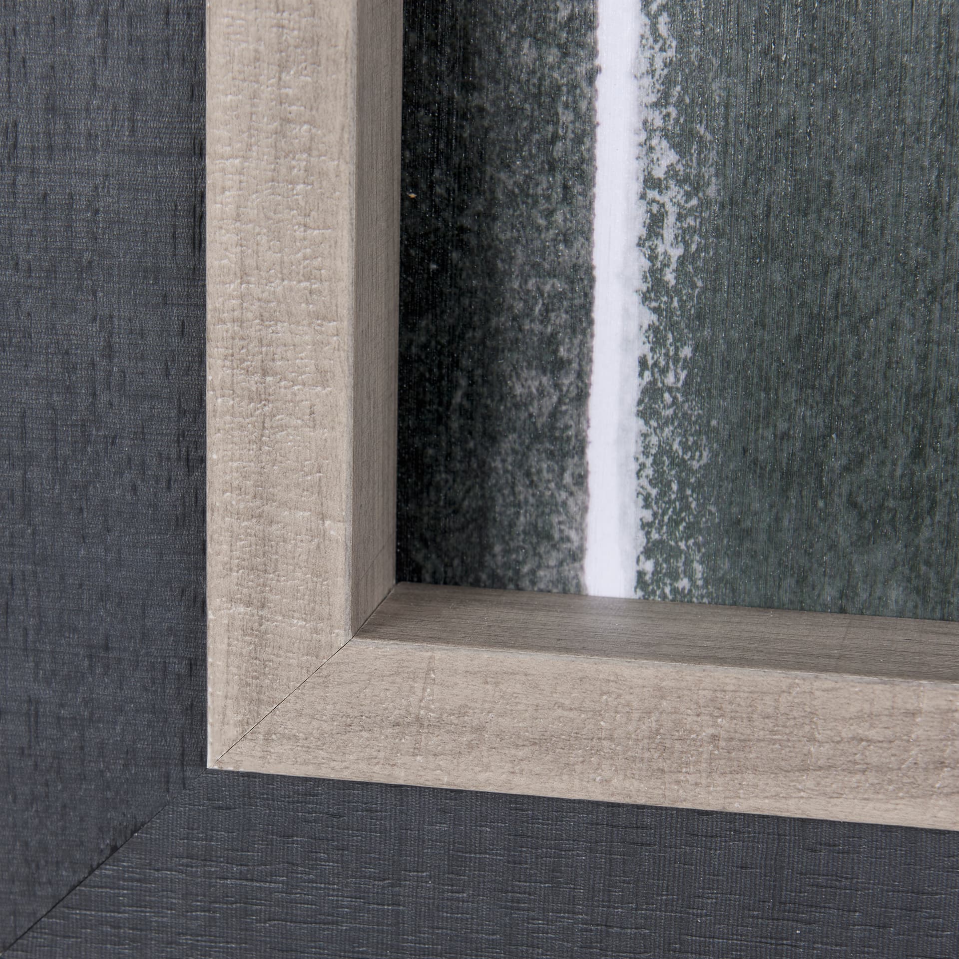 Blocks I by Mercana Studio a Hand Embellished Textured Framed Art Print — product photograph