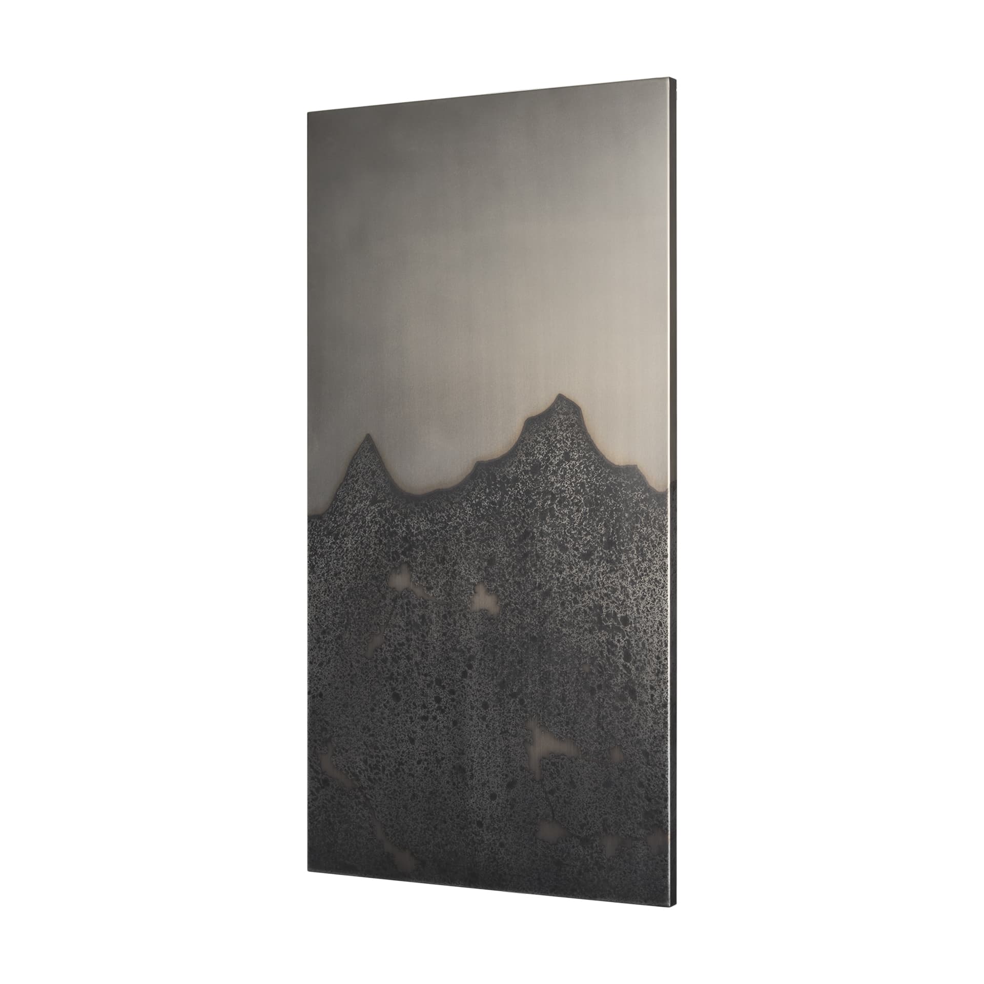 Raum Painted Monochrome w/ Acid Wash Metal Wall Art — product photograph