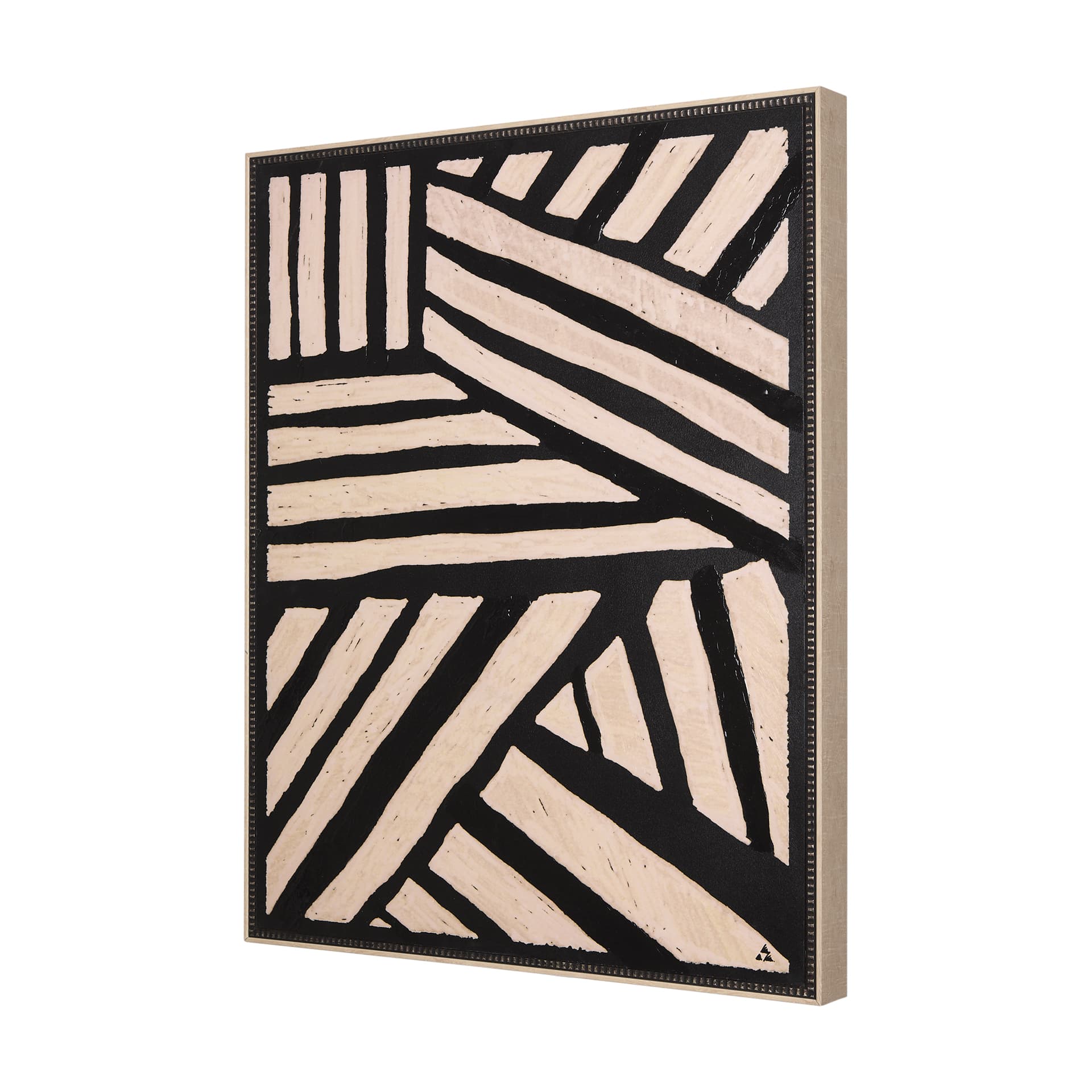 Clay Patern I by Mercana Studio a Hand Embellished Textured Framed Art Print — product photograph