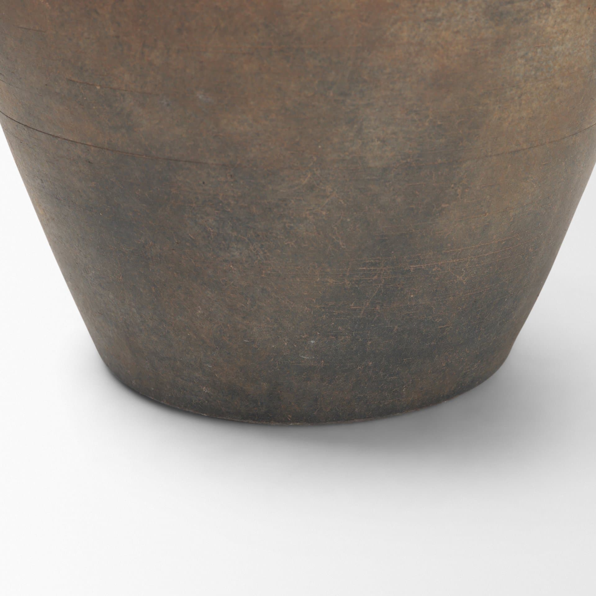 Cotto 10.6H Two Tone Wide Mouth Weathered Terracotta Urn Vase — product photograph
