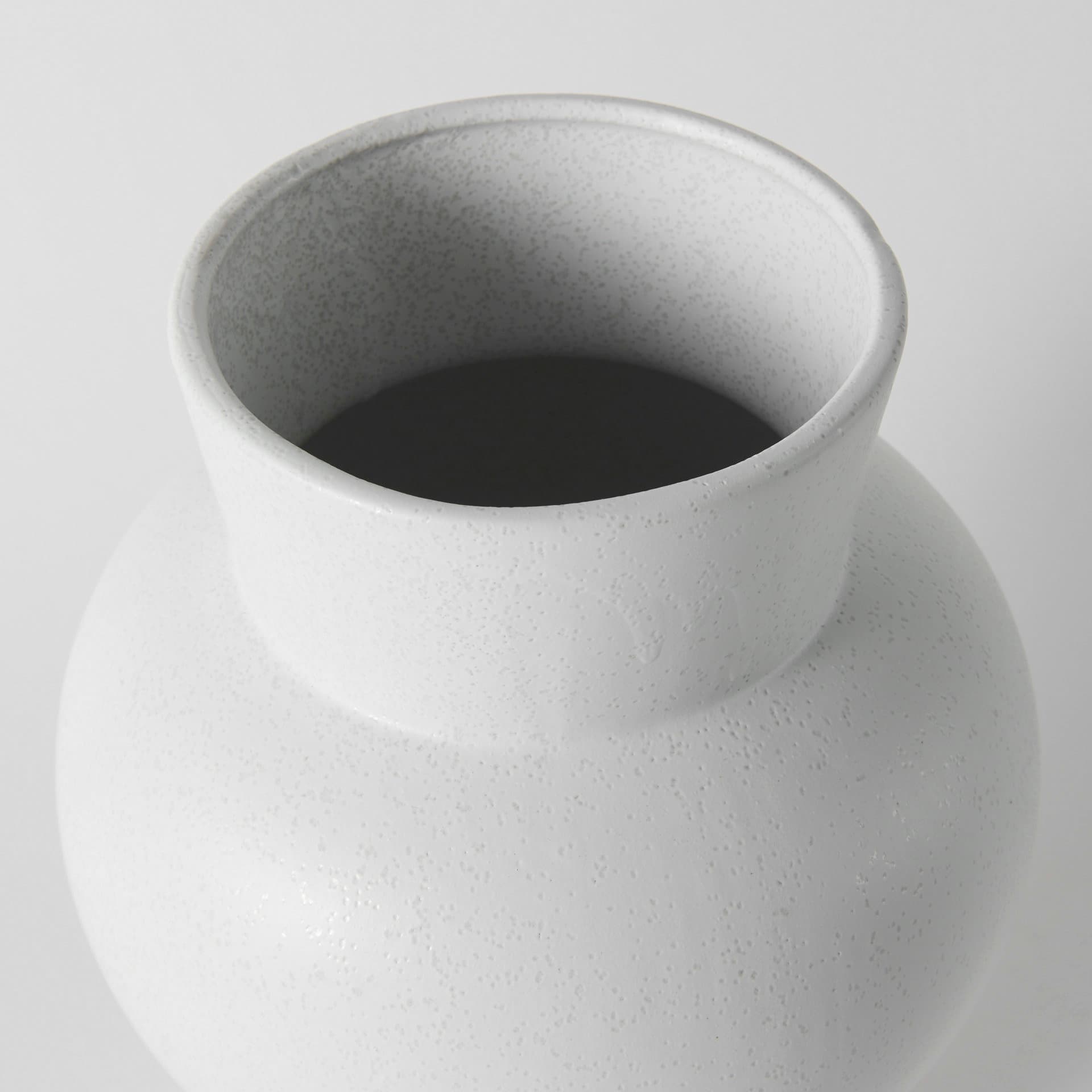 Laforge 10.8H Medium White Ceramic Vase — product photograph