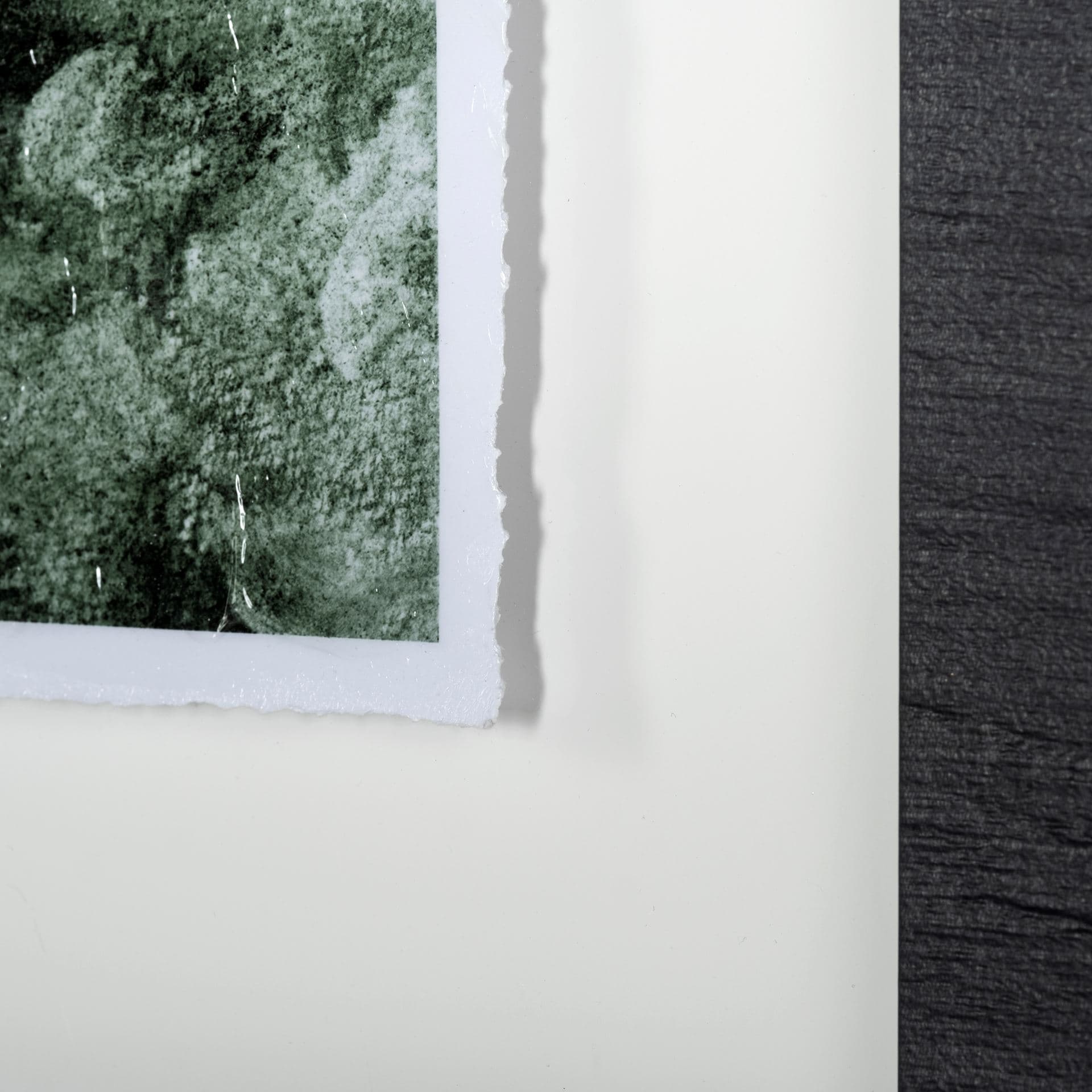 Rhino Yellow by Mercana Studio a Hand Embellished Textured Framed Art Print Matted under Glass — product photograph