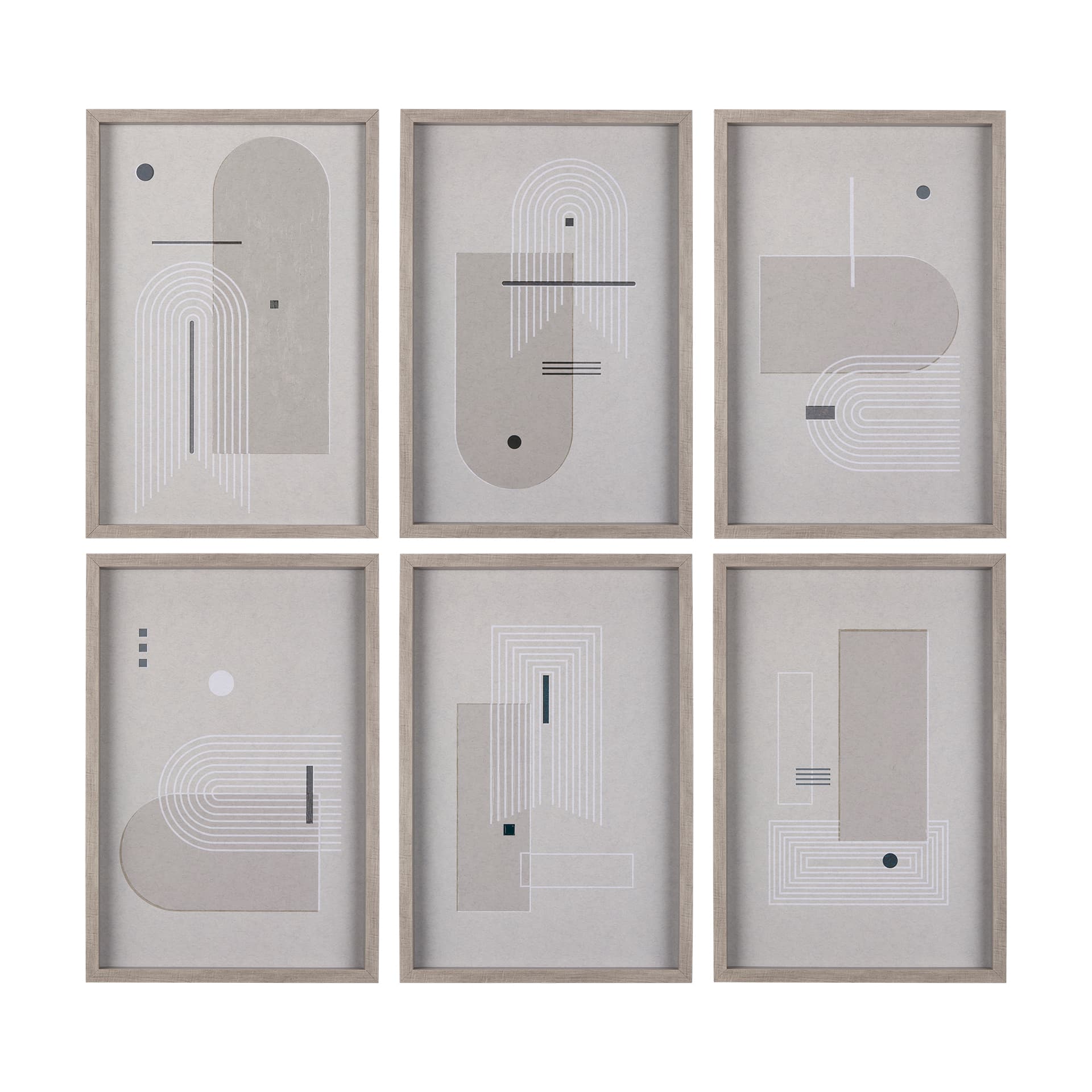 Balance I by Mercana Studio a Hand Embellished Textured Framed Art Print Matted under Glass — product photograph