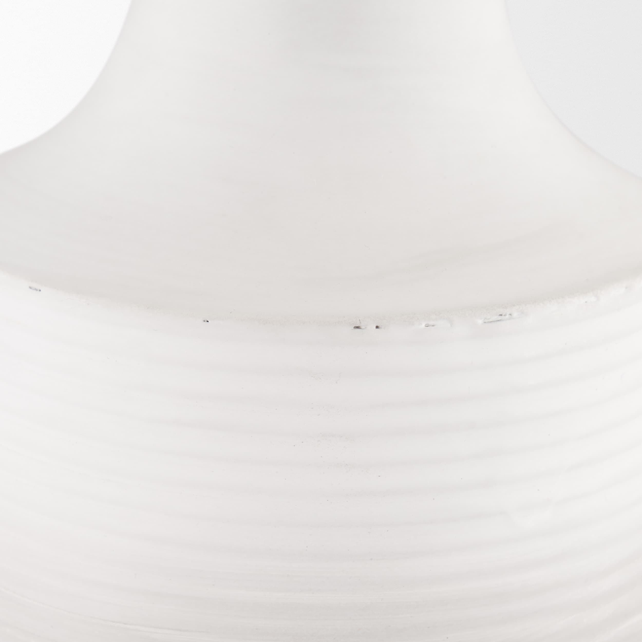 Toru Medium White w/ Grey Ombre Metal Vase — product photograph