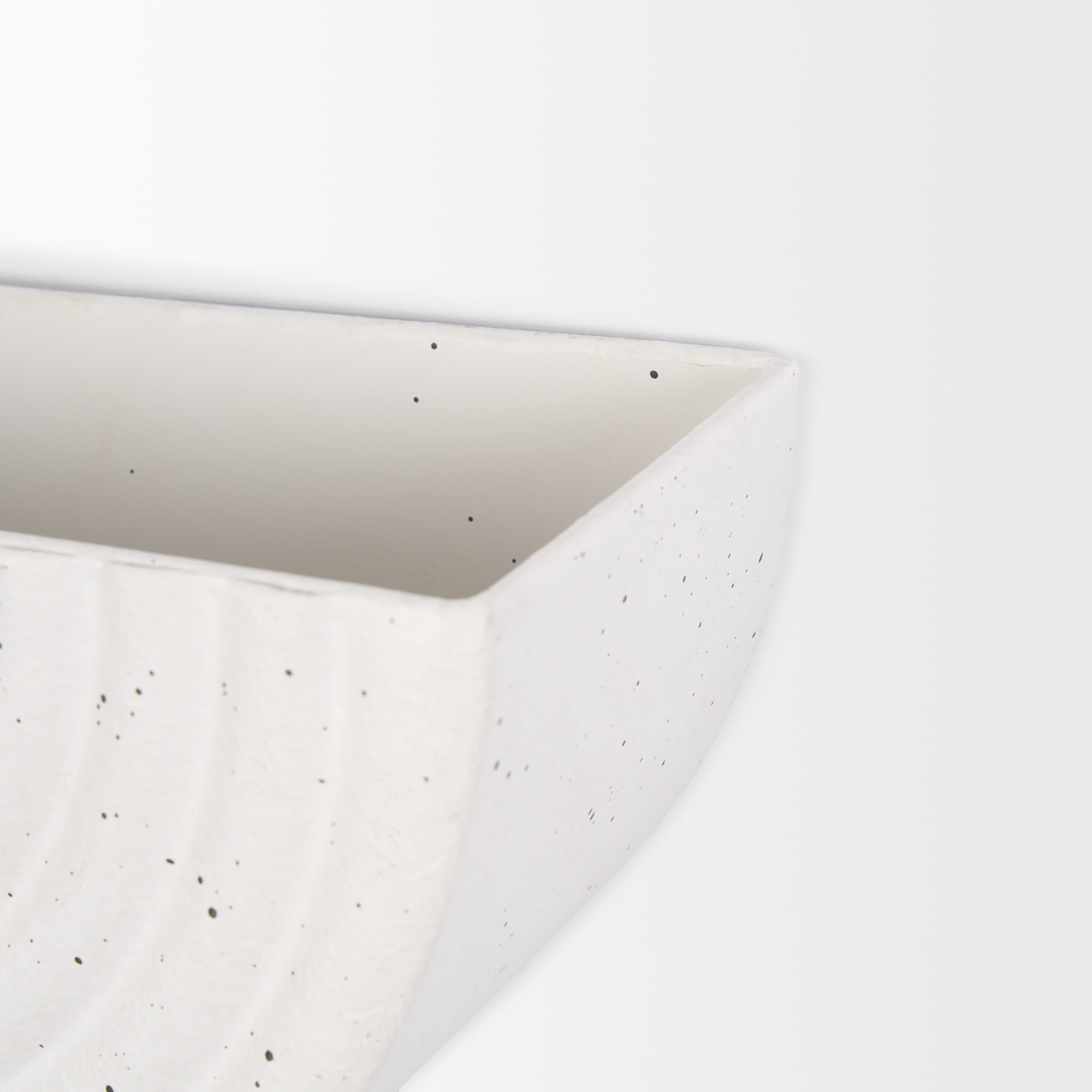 Shilo Matte White Metal Hanging Wall Planter (Set of 2) — product photograph