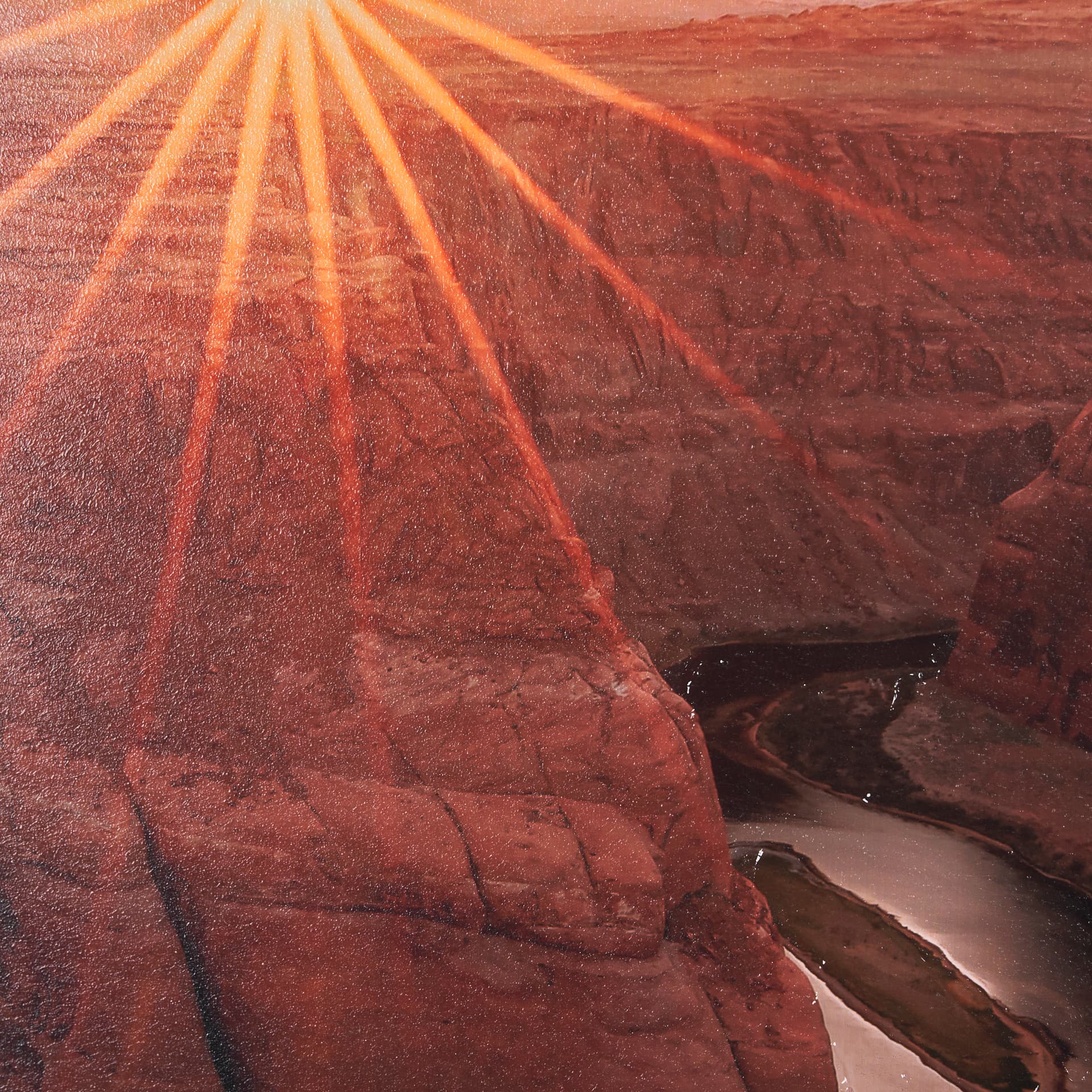 Horseshoe Bend by Gary Blatter a Hand Embelished Textured Framed Photo Art Print — product photograph