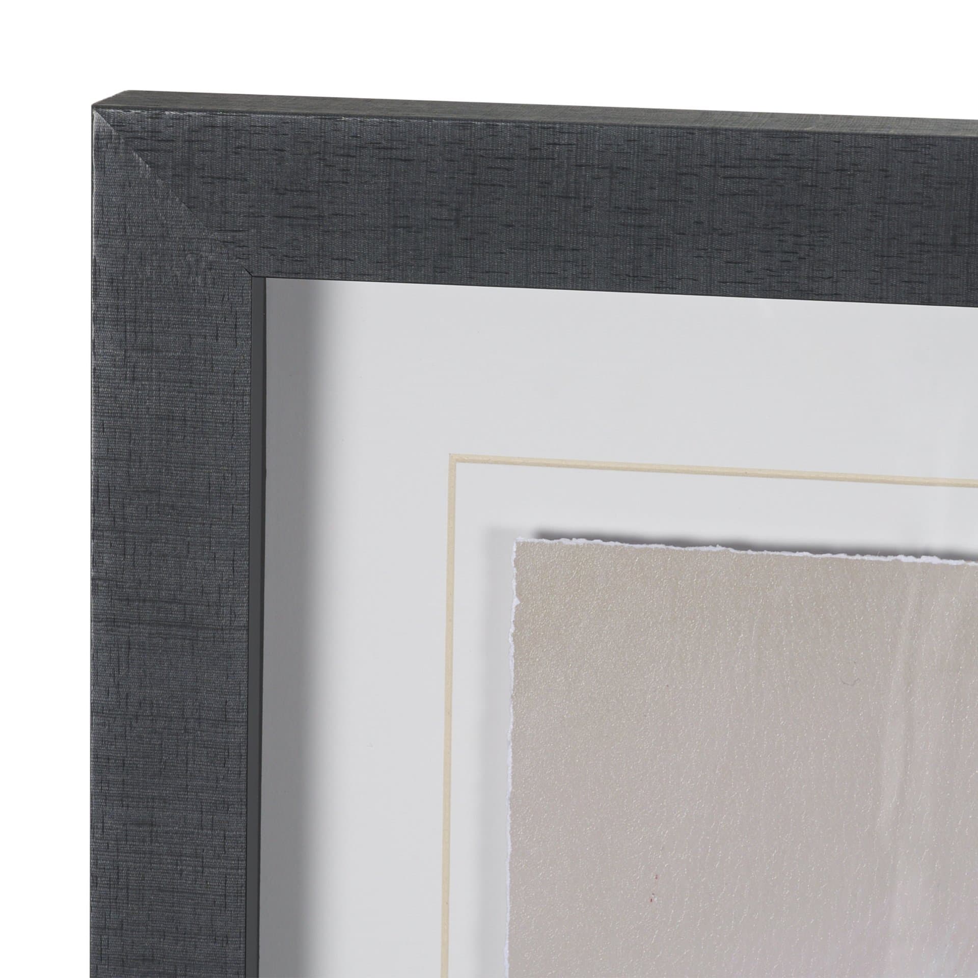 Dreamy Blues II by Stacy Daguiar Hand-Embellished Textured Framed Artwork Matted under Glass — product photograph