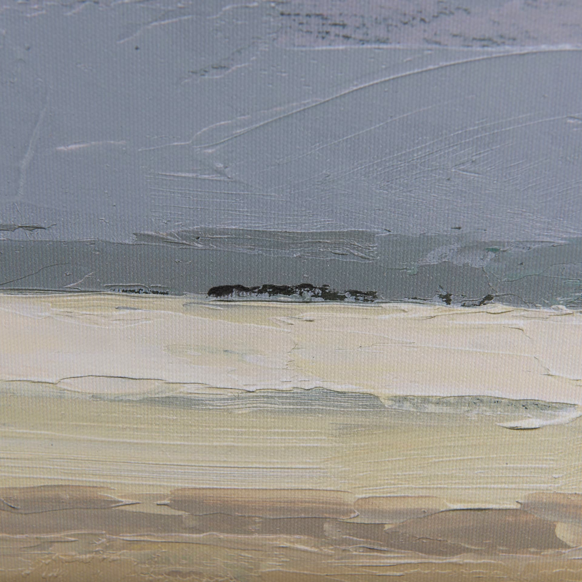 Lonely Landscape II by Mercana Studio a Hand Embellished Textured Canvas — product photograph