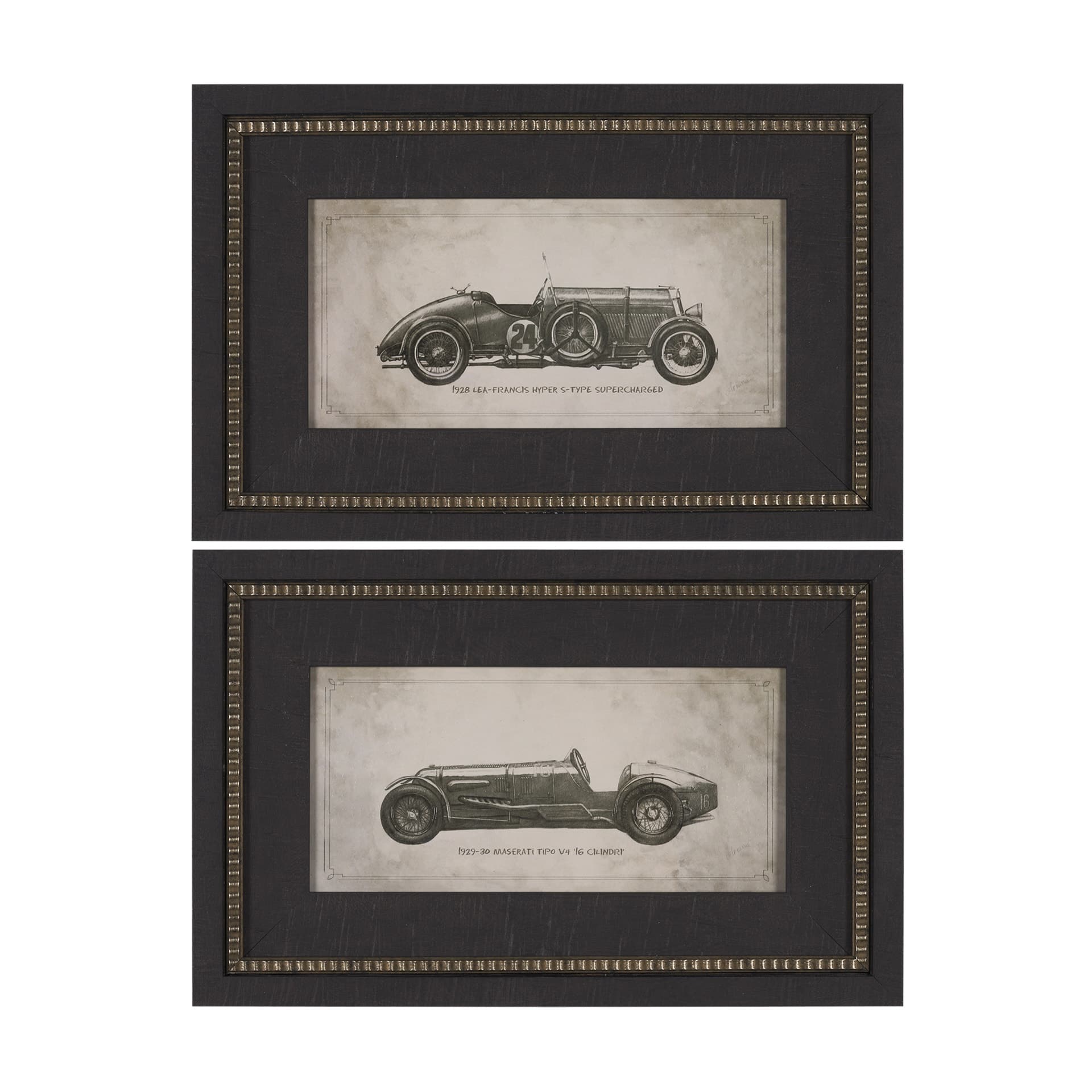 Race Day (Set of 2) by Mercana Studio a Hand Embellished Framed Art Print — product photograph