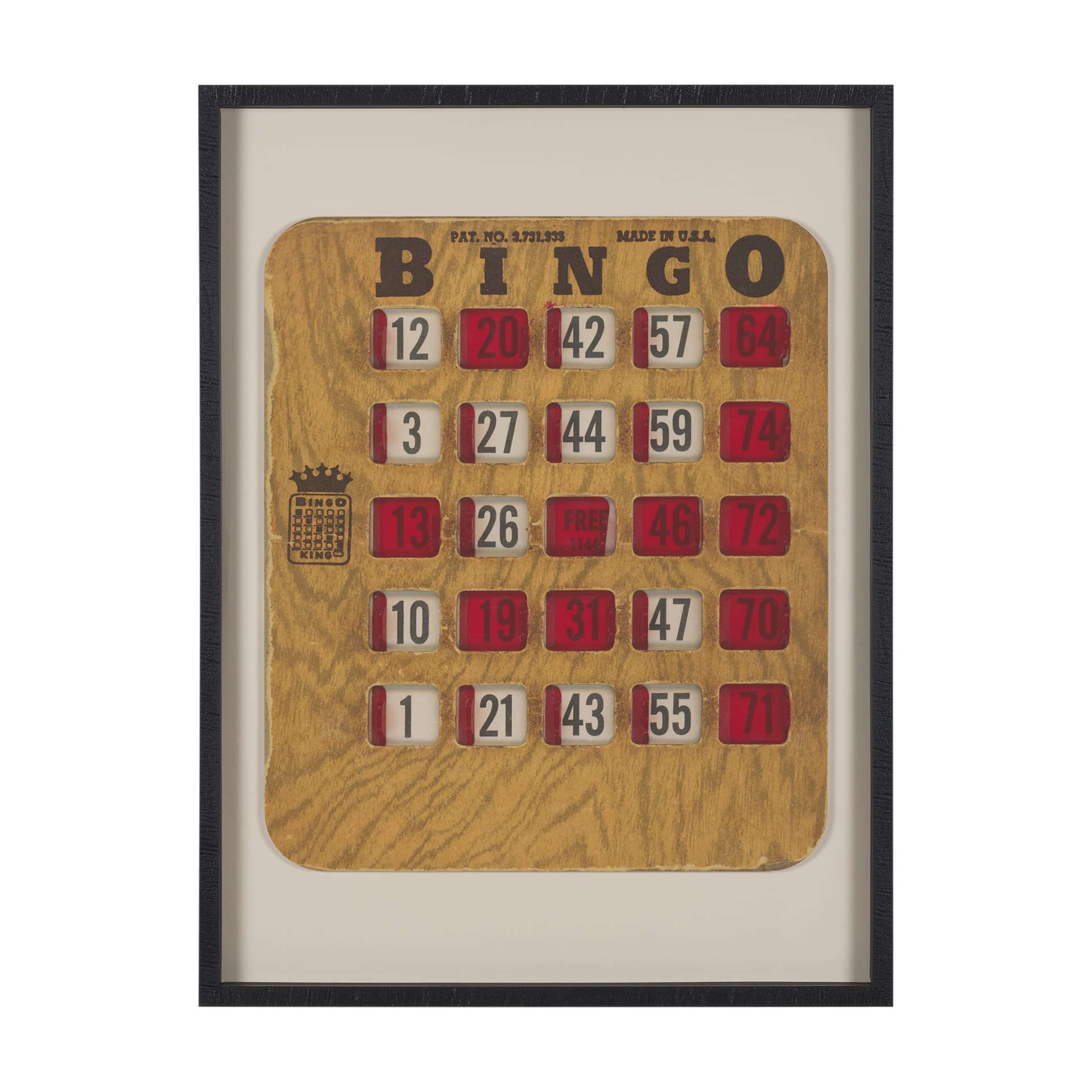 Chasing Numbers I by Zap Studio a Framed Art Print Matted under Glass — product photograph