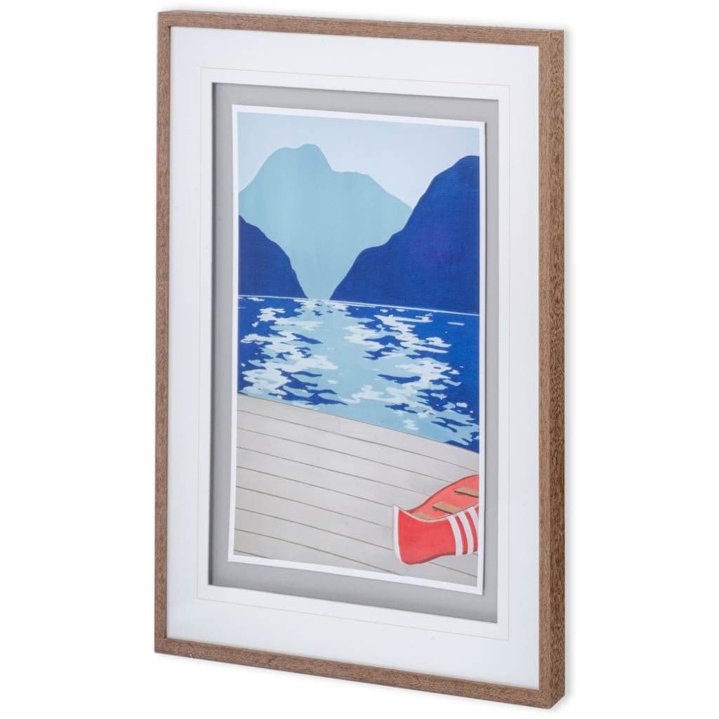 Afternoon Canoe by Dimond, David a Framed Art Print Matted under Glass — product photograph