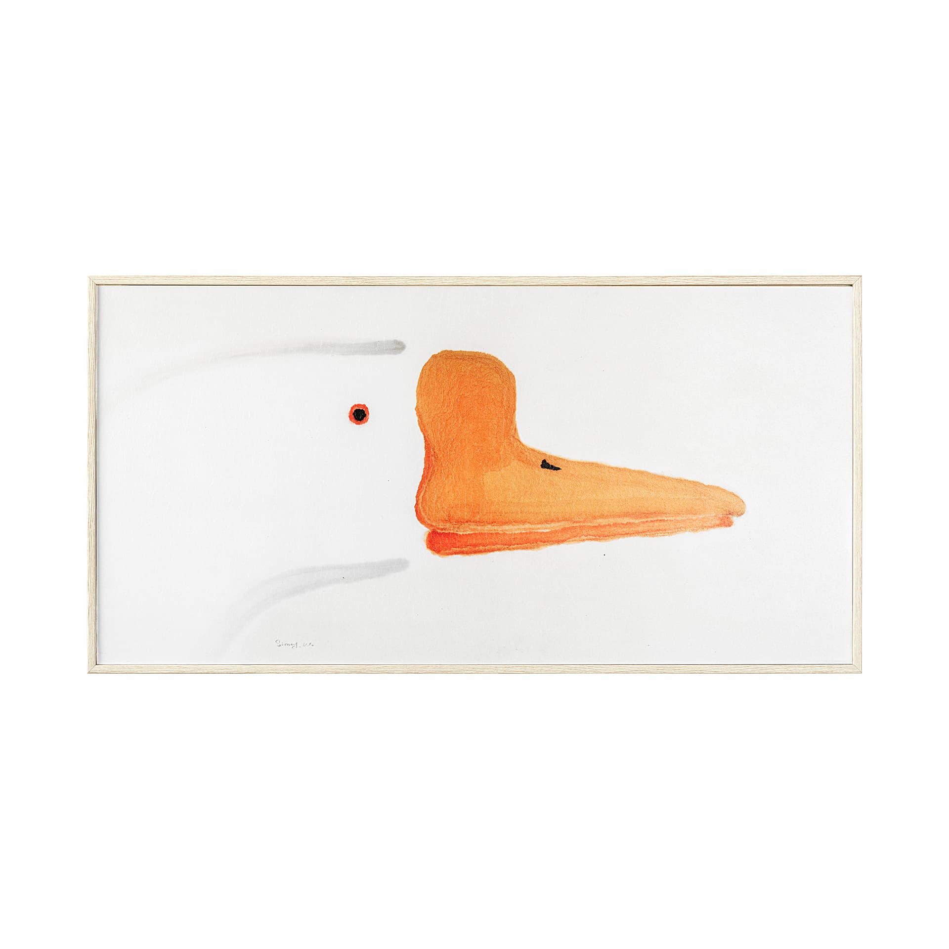 Goose Gazing II by Mercana Studio a Hand Embellished Textured Framed Art Print — product photograph