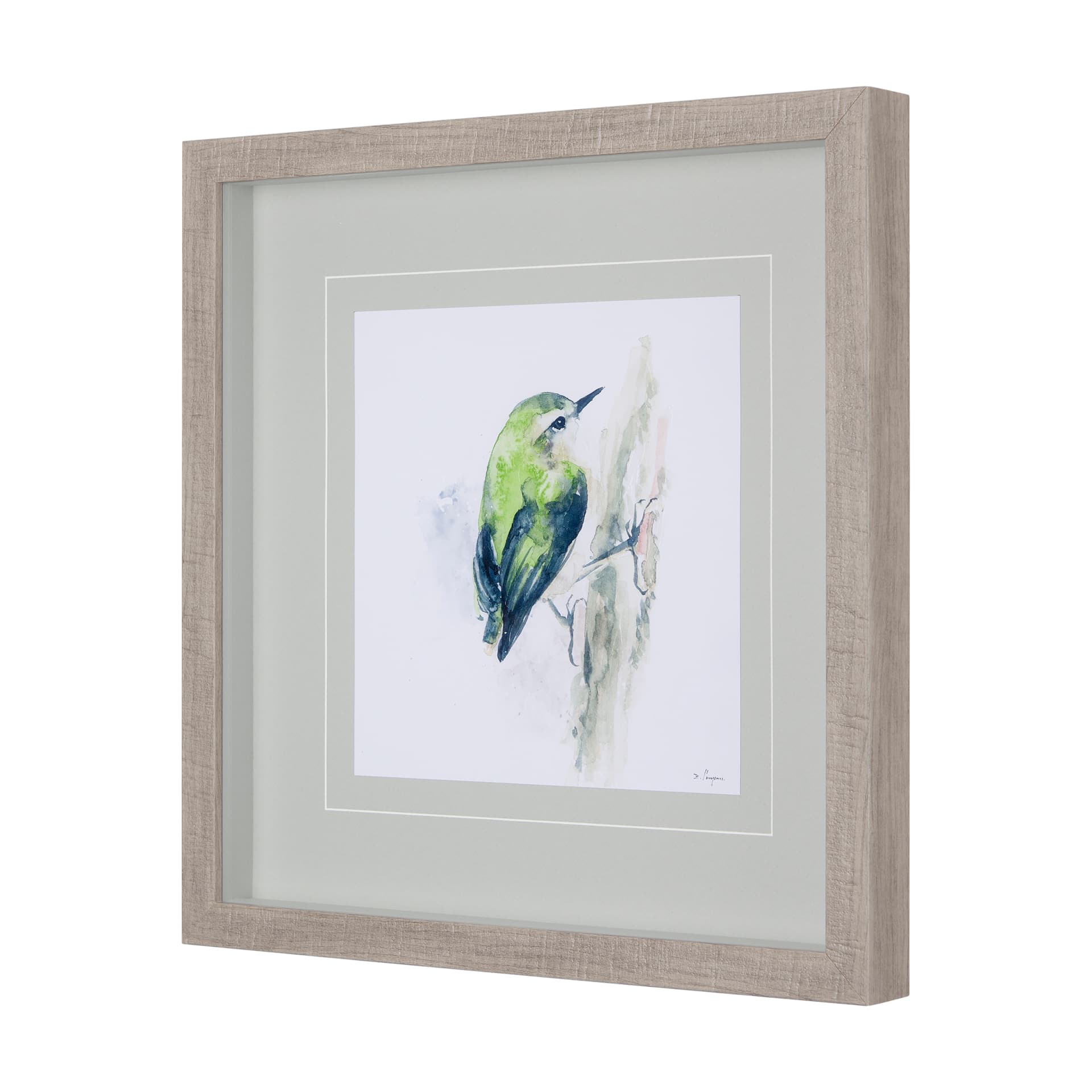 Rifleman IV by Mercana Studio a Hand Embellished Textured Framed Art Print Matted under Glass — product photograph