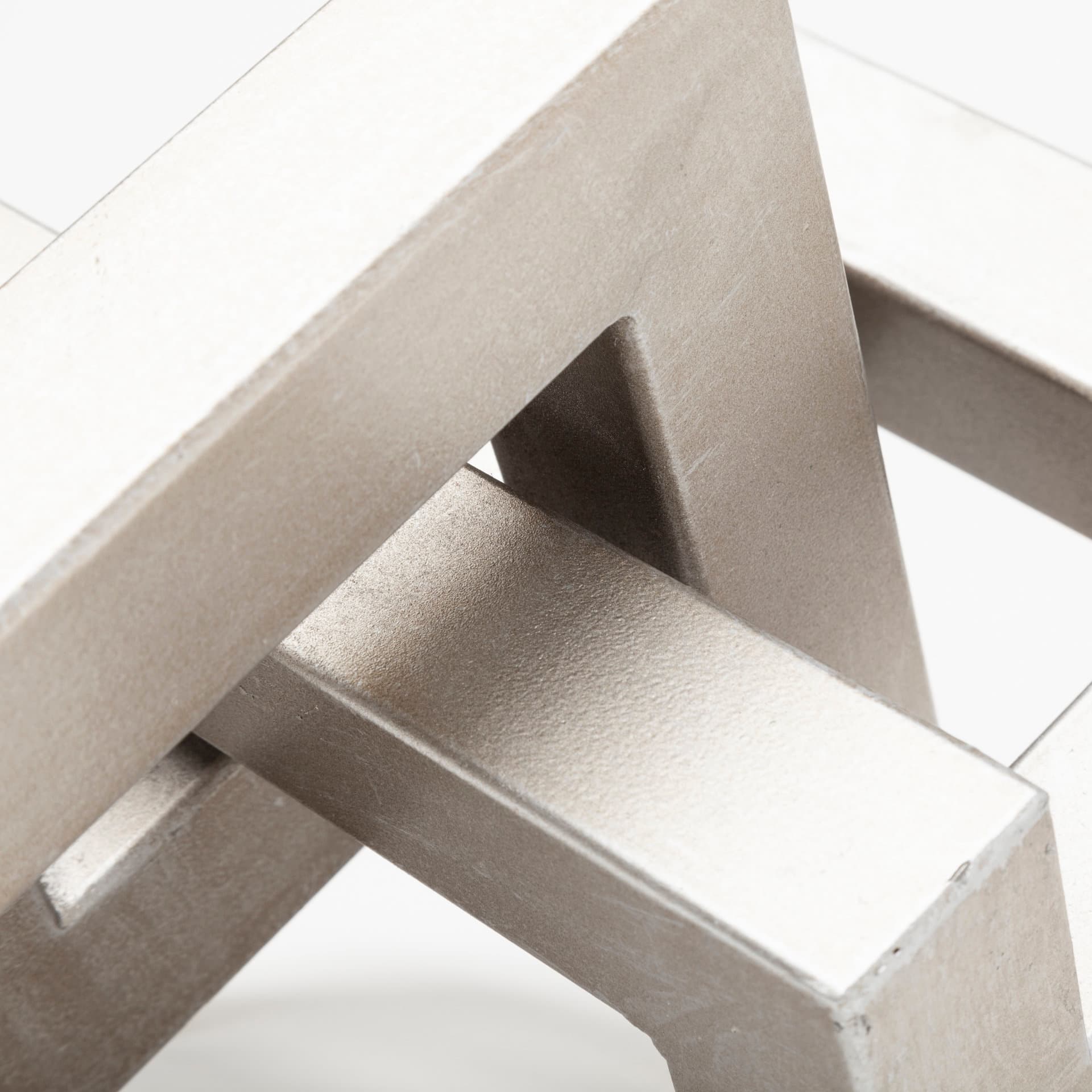 Link Small Silver Metal Sculpture Decorative Object — product photograph