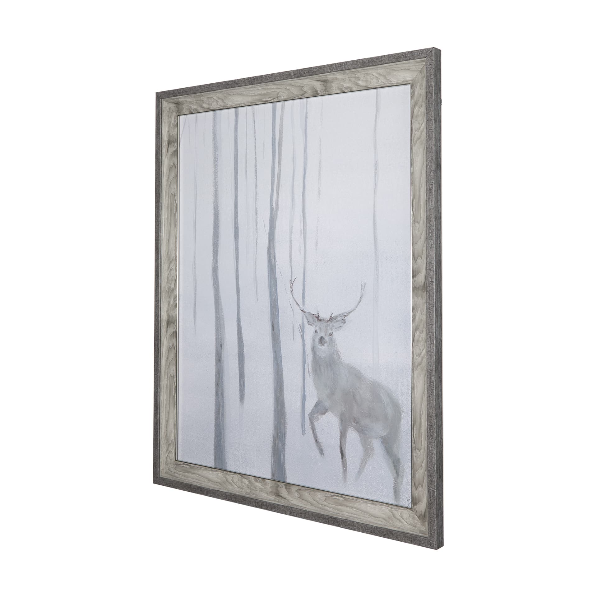 A Winter Day in Forest II by Mercana Studio Hand Embellished Framed Art Print Matted under Glass — product photograph