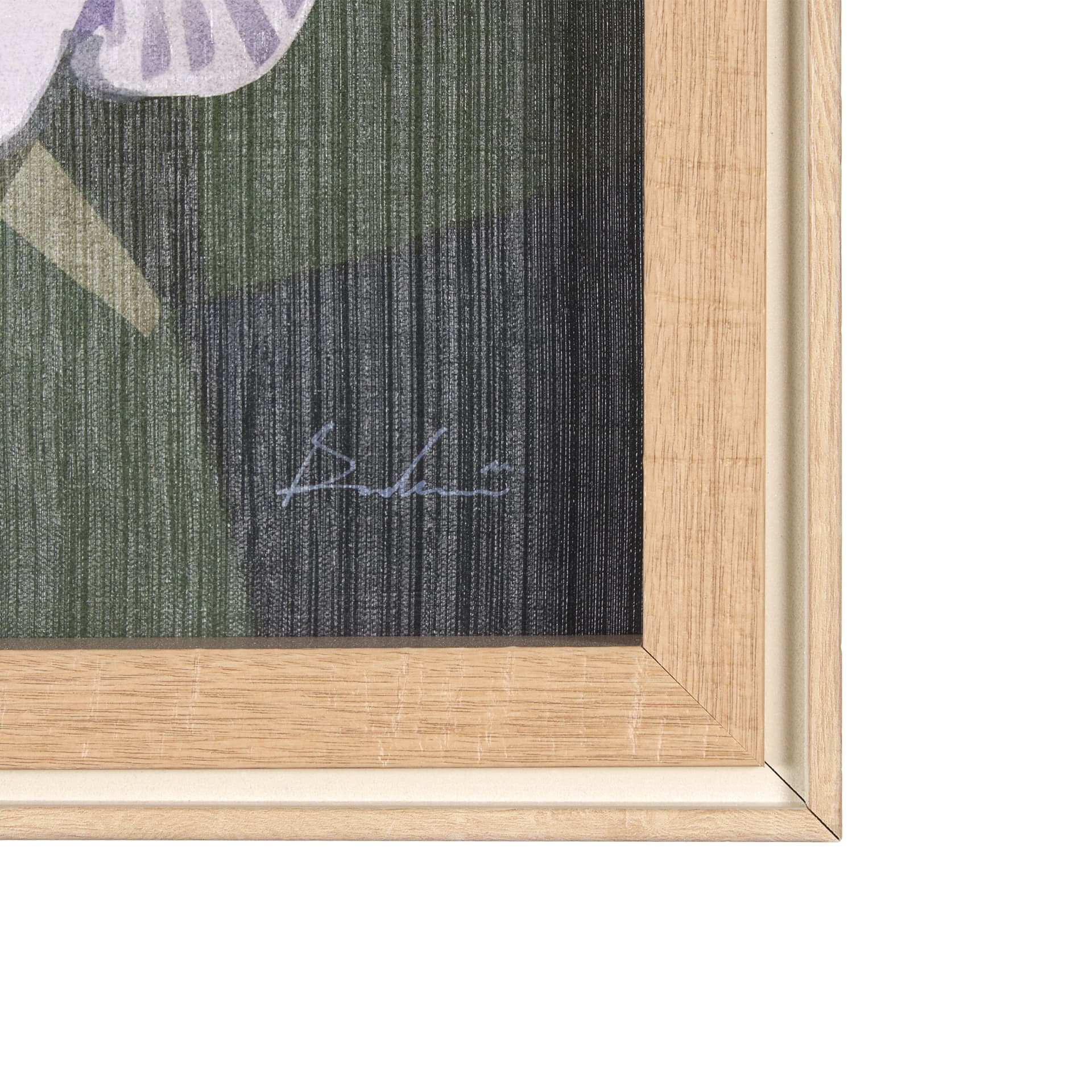 Flower Portrait V (PEONY) by Mercana Studio a Hand Embellished Textured Framed Art Print — product photograph