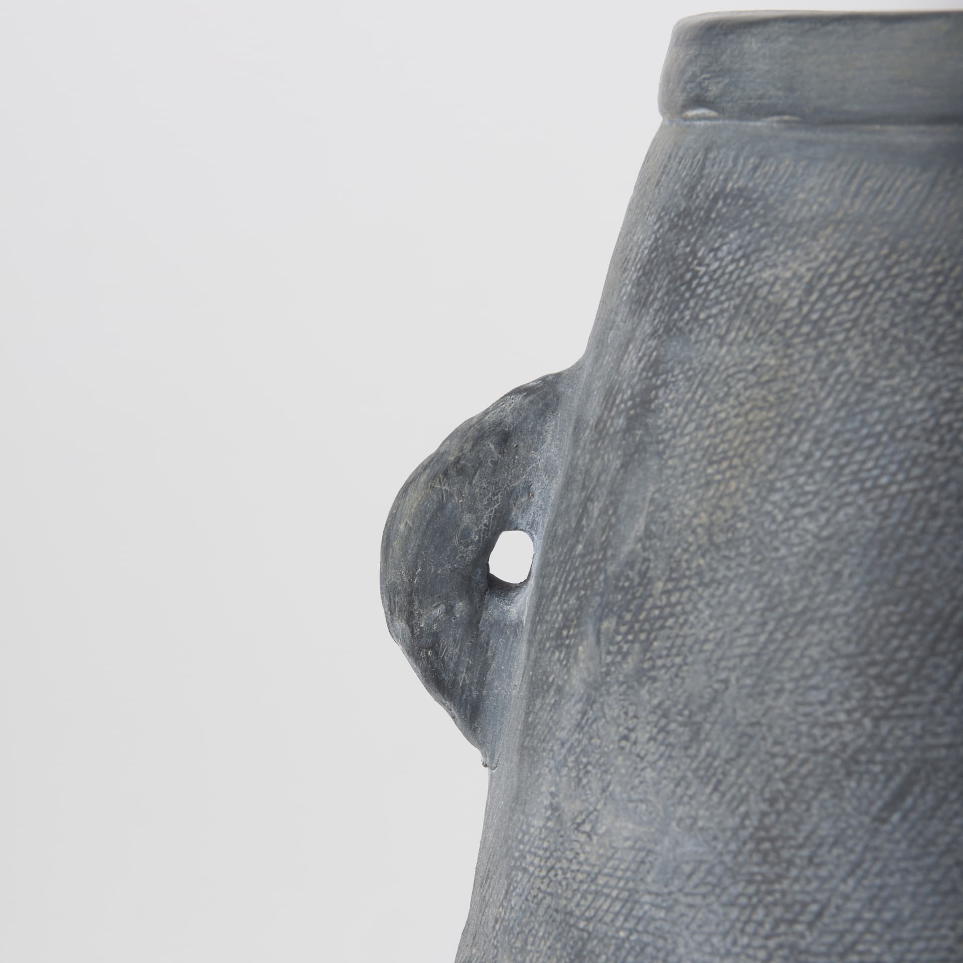 Zuma 27.2L x 20.5W x 31.9H Dark Gray Ceramic Floor Vase — product photograph