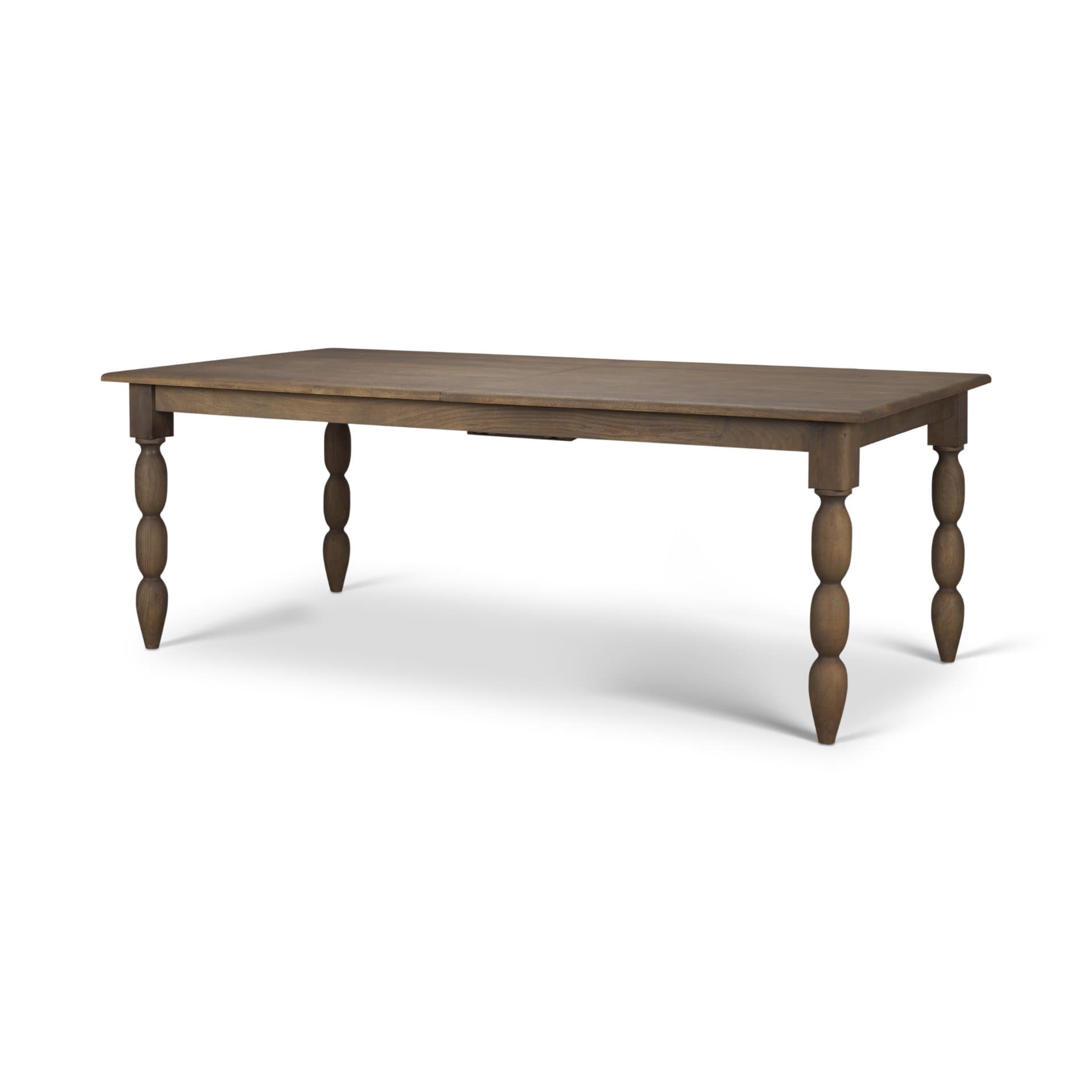 Angeline 96"L x 48"W Extendable Dining Table | Dark Brown Wood | Seats 8-10 — product photograph