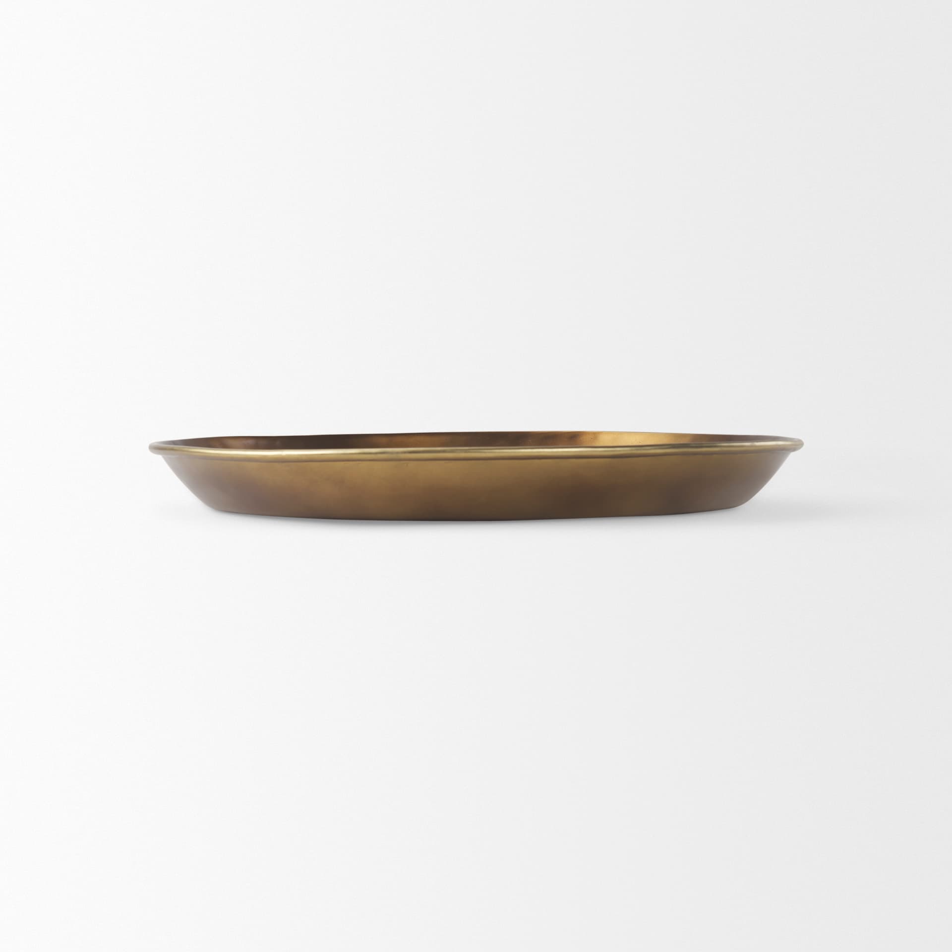 Eagan 20.0L x 20.0W x 1.8H Brass Aluminium Tray Medium — product photograph