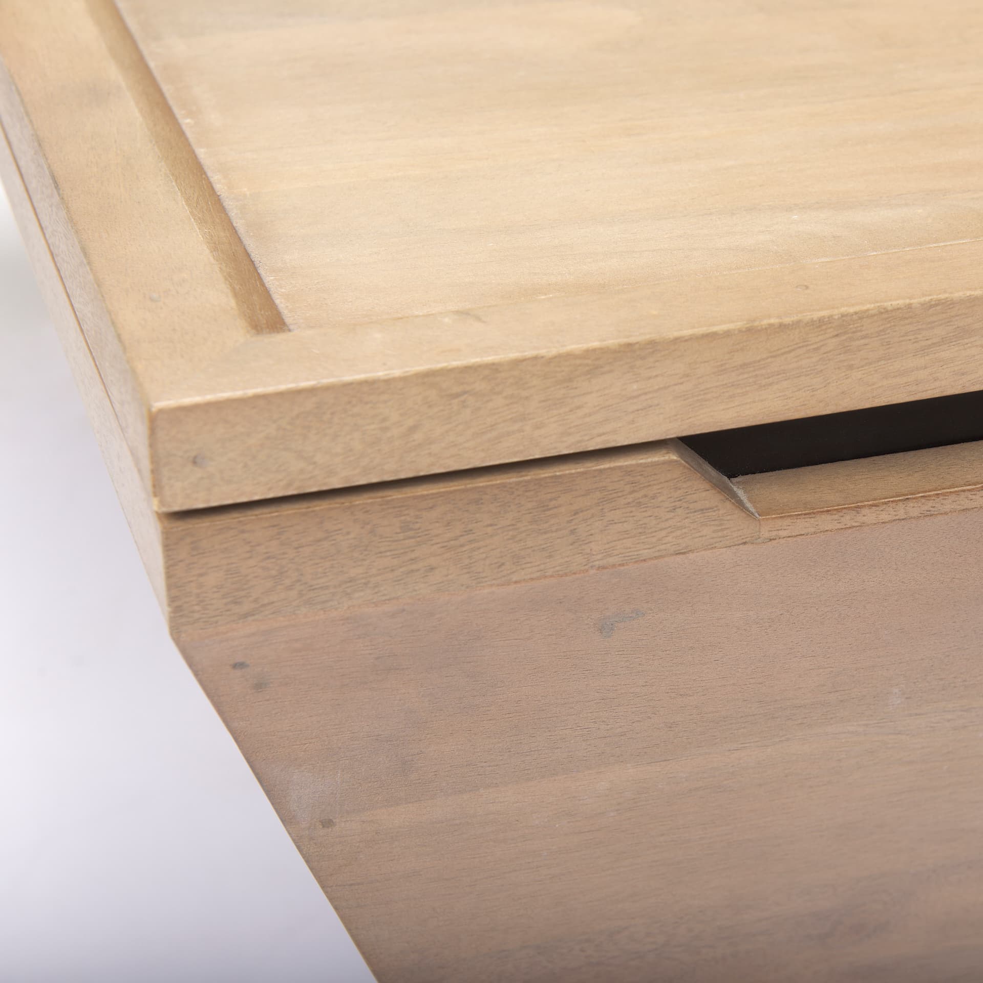 Wyatt 41.0L x 41.0W x 16.0H Brown Wood Angular Coffee Table — product photograph