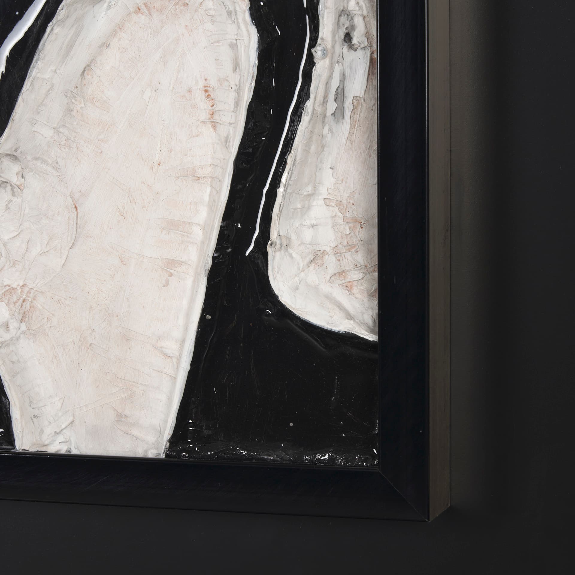 Webs of Ink by Studio M a handmade Original Framed Artwork under Glass — product photograph
