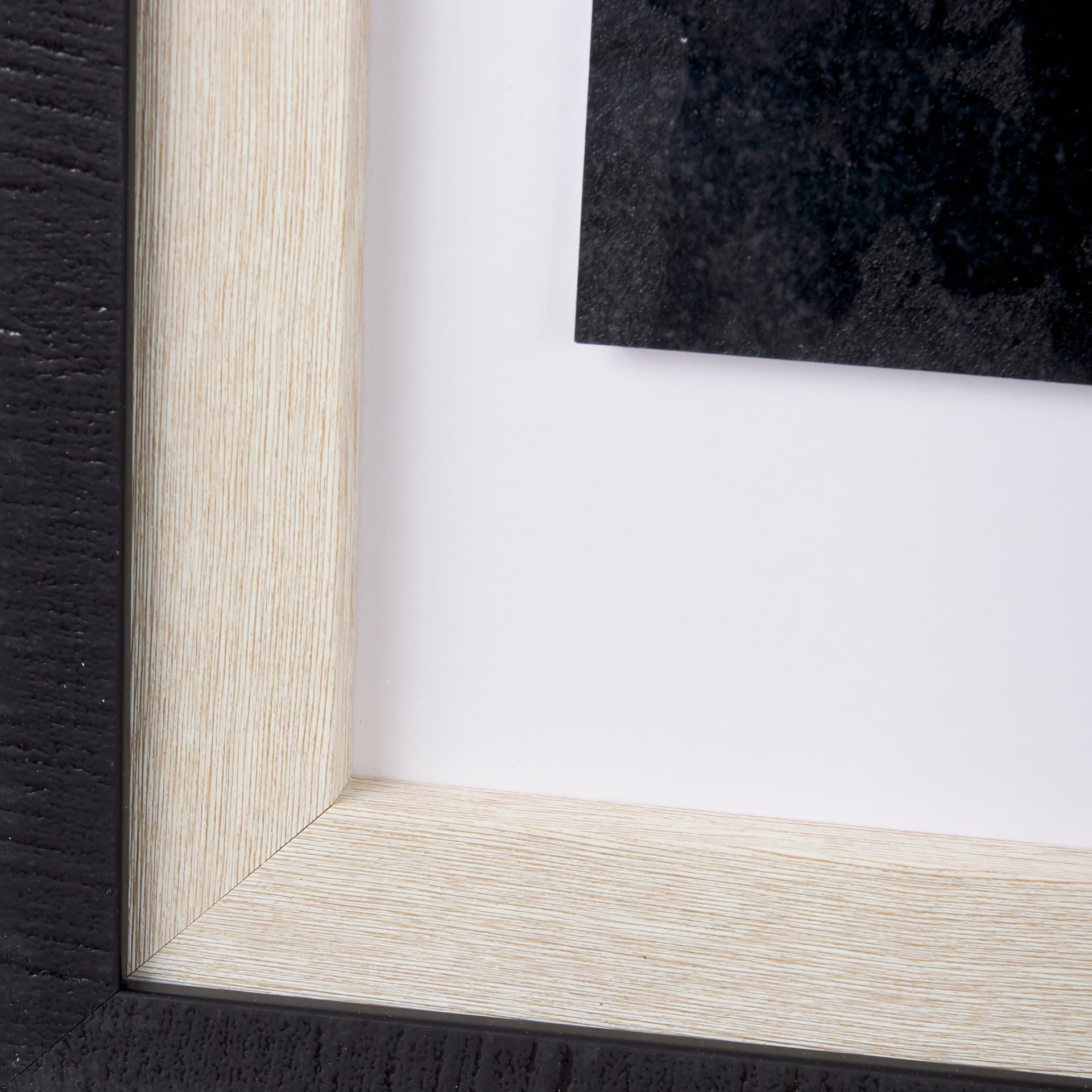 Pages I by Mercana Studio a Hand Embelished Textured Framed Art Print Matted under Glass — product photograph