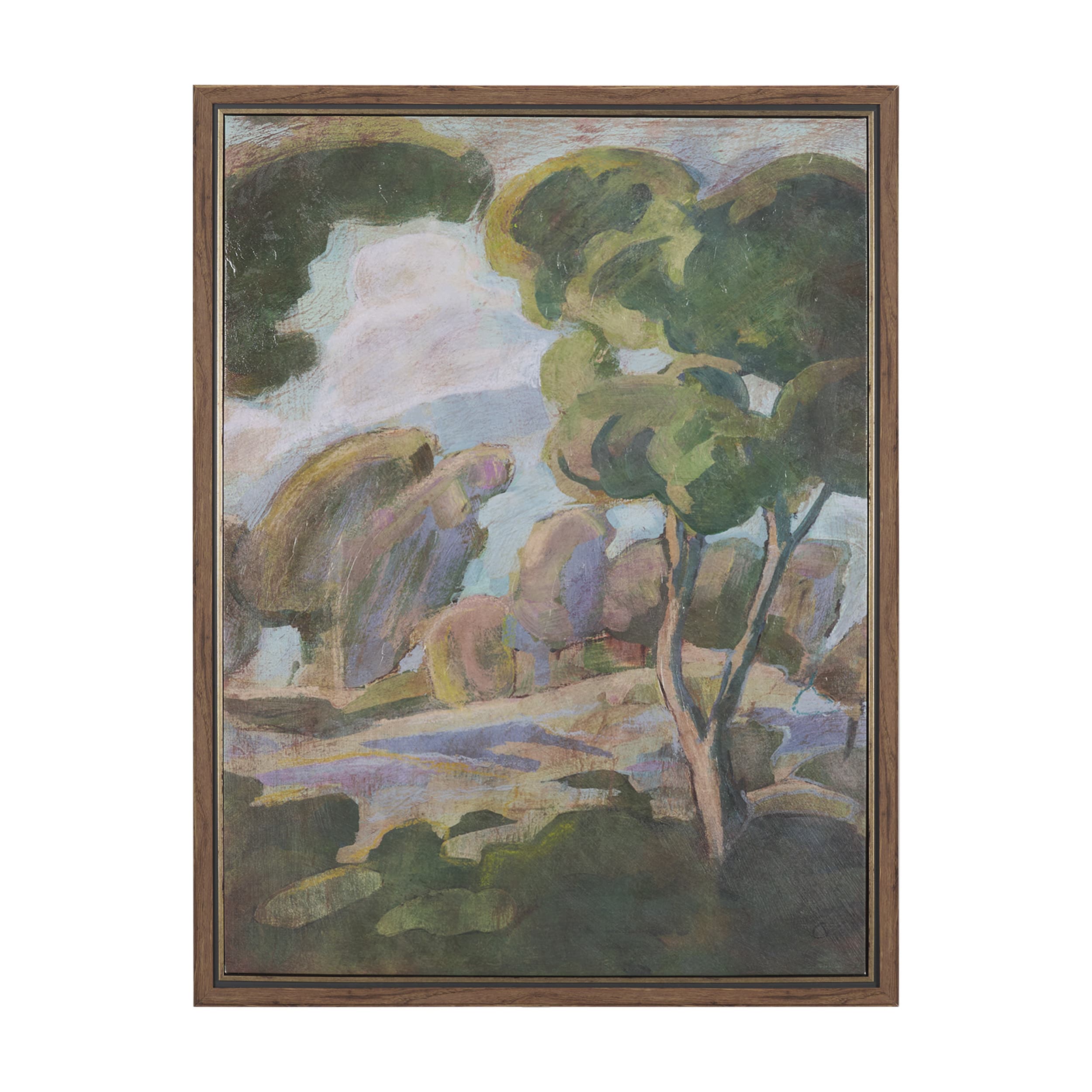 Landscape Tapestry II by Mercana Studio Hand-Embellished Textured Framed Canvas Artwork — product photograph