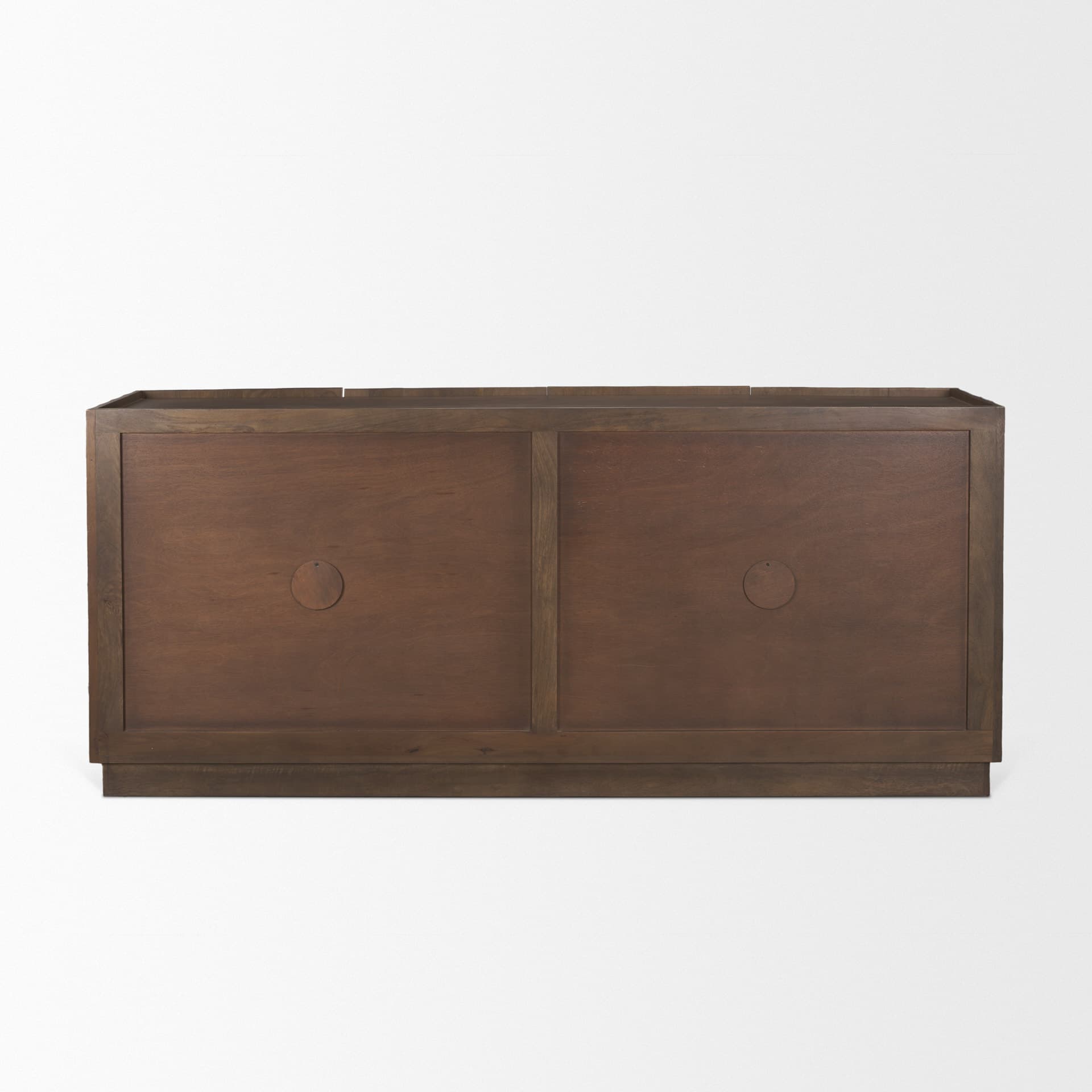 Swanson Dark Brown Wooden Scalloped Sideboard — product photograph