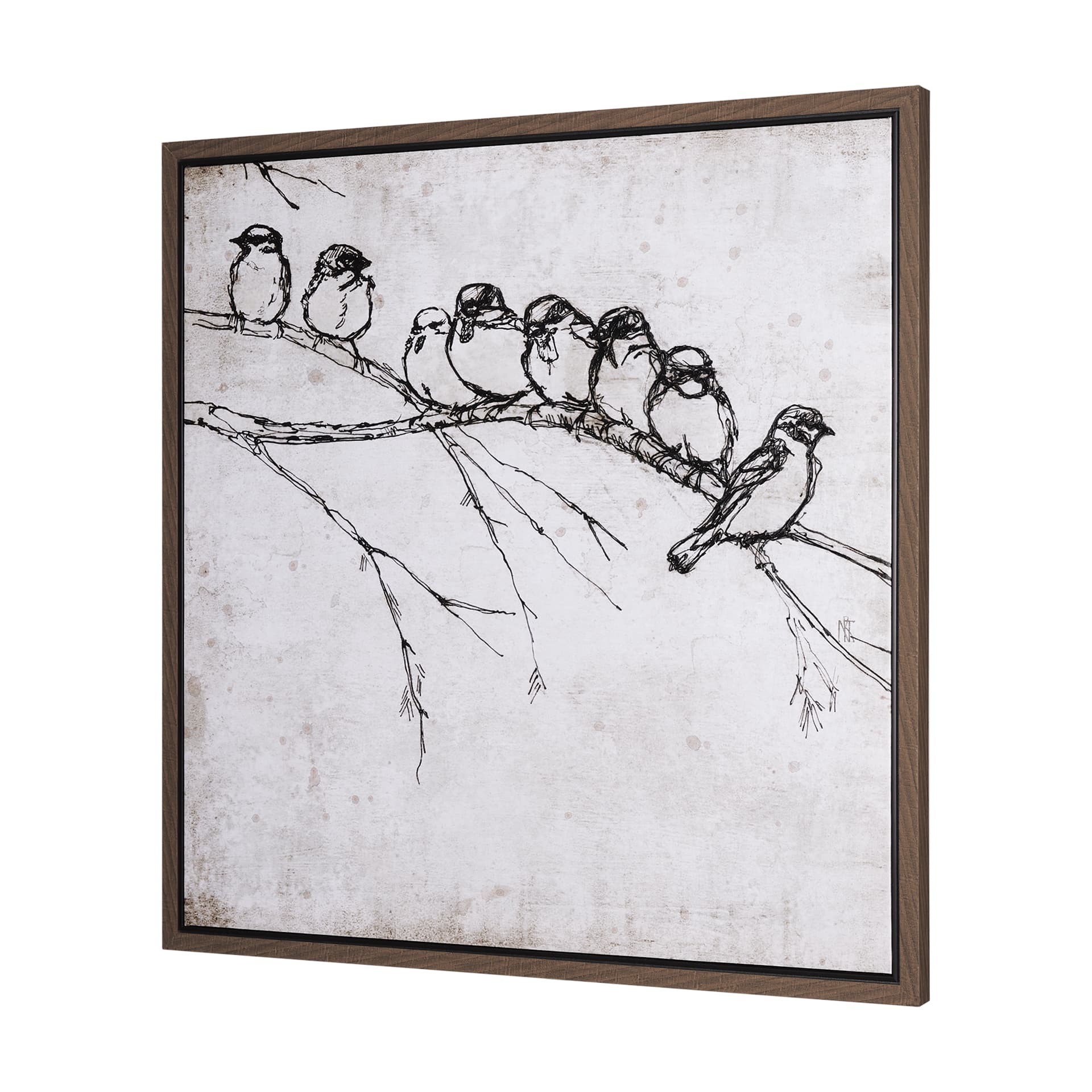 Waiting for spring I by Mercana Studio a Hand Embellished Textured Framed Canvas — product photograph