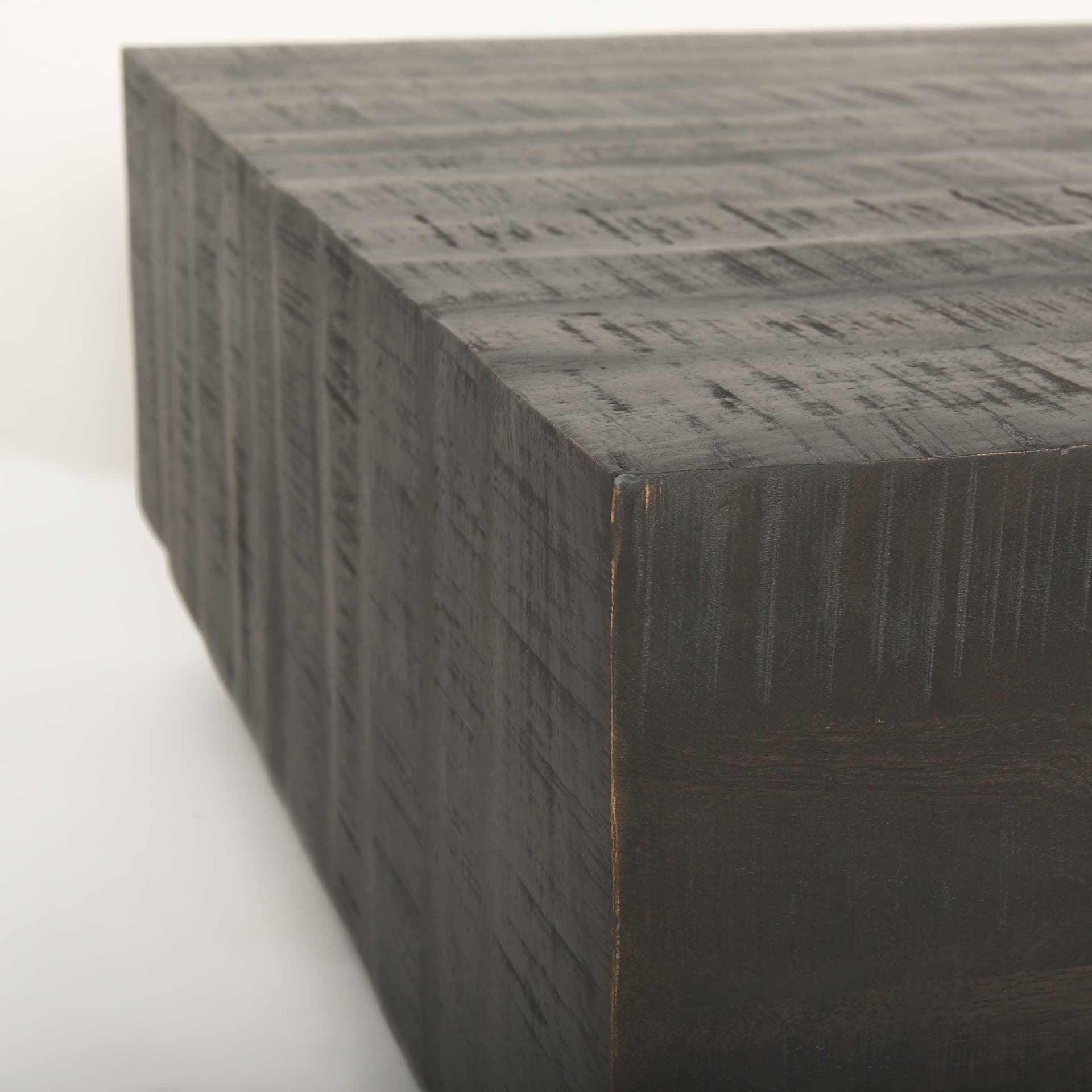 Hayden Dark Brown Wood Square Coffee Table — product photograph