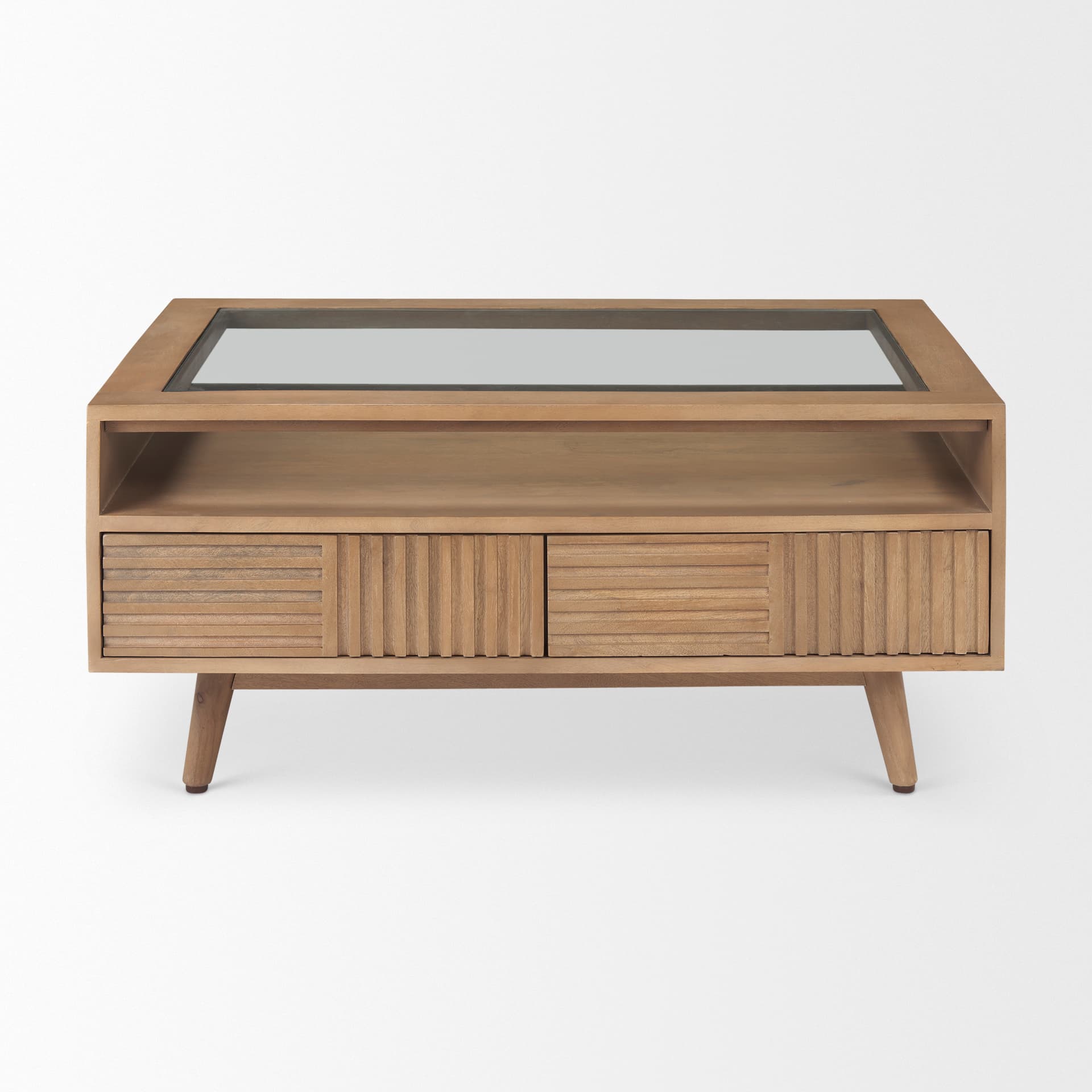 Sable 38.0L x 27.0W x 18.0H Light Brown Wood Coffee Table — product photograph