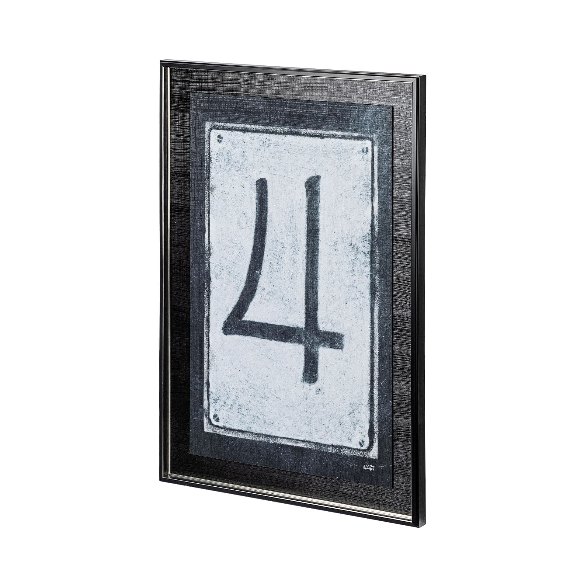 Value Collector 4 by Mercana Studio a Hand Embellished Textured Framed Art Print — product photograph