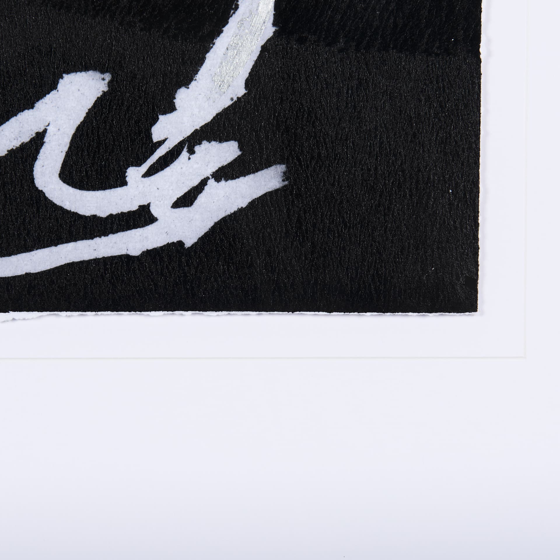 Doodle I by Mercana Studio a Hand Embellished Textured Framed Art Print Matted under Glass — product photograph