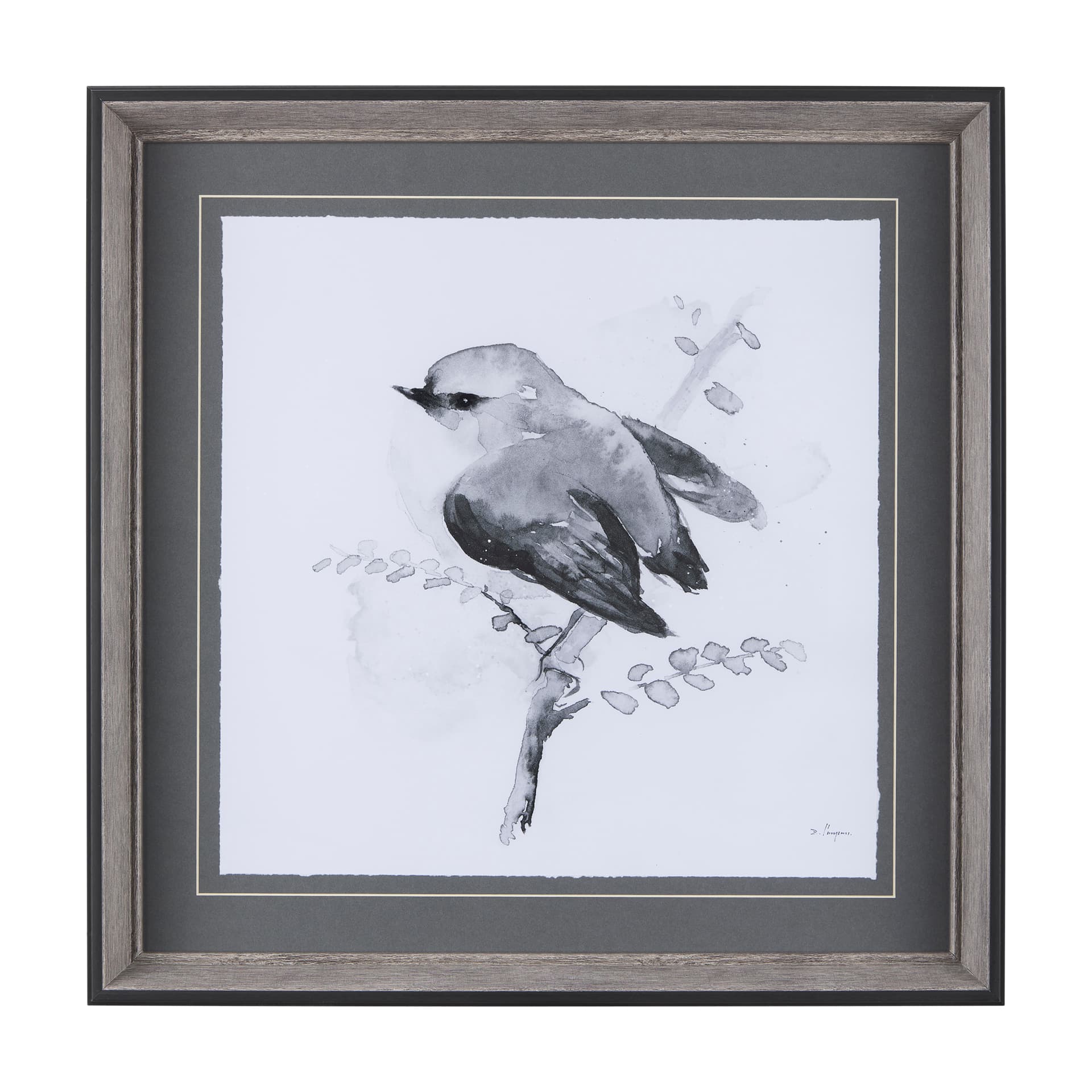 Rifleman BW II by Mercana Studio a Hand Embellished Textured Framed Art Print Matted under Glass — product photograph
