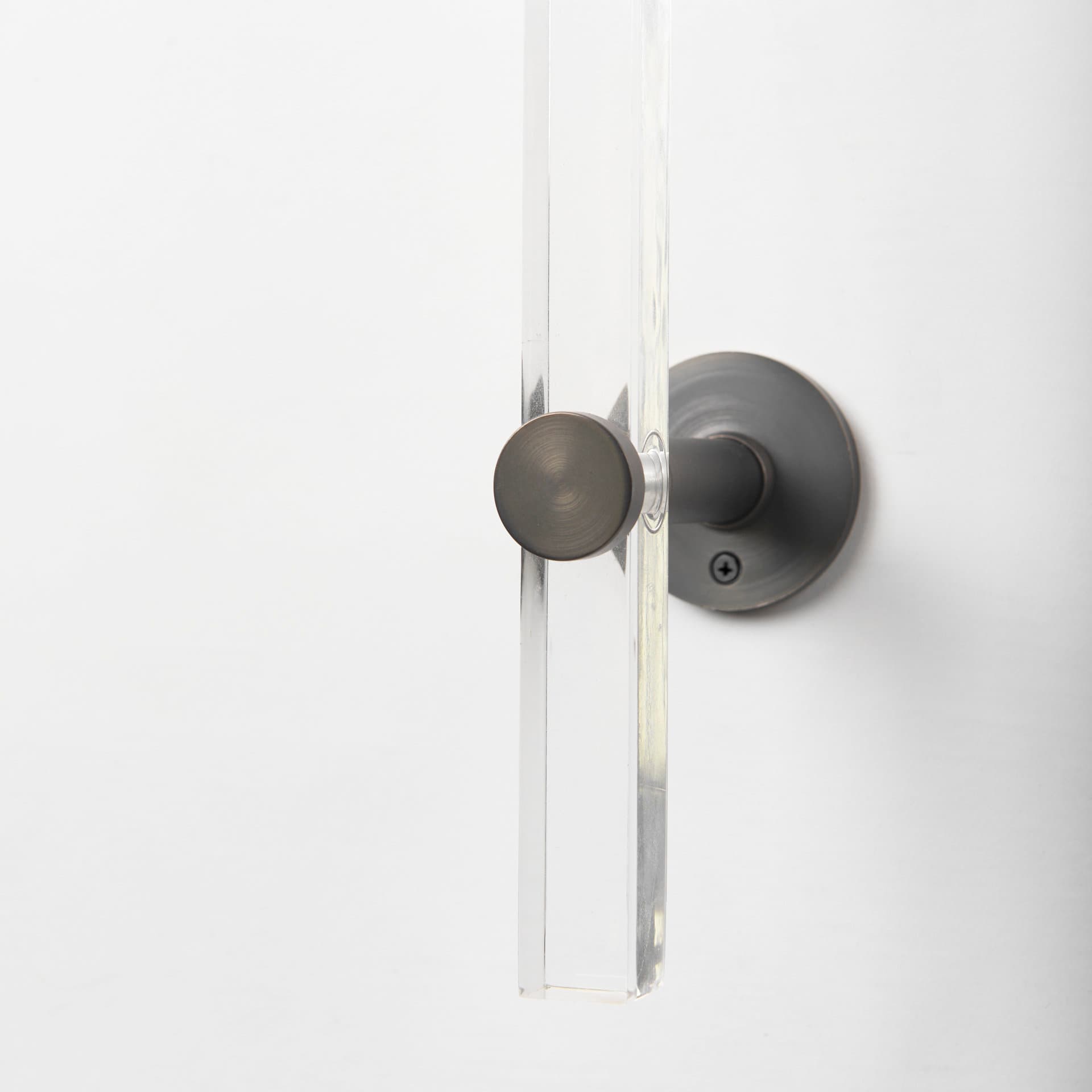 Kinsley Beige Shade W/Transparent Body Wall Sconce — product photograph