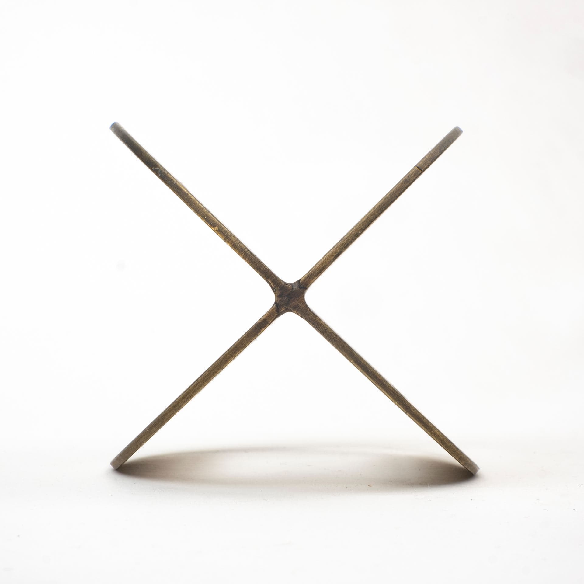 Cusco I (Small) 5L x 5W Gold Geometric Decorative Object — product photograph