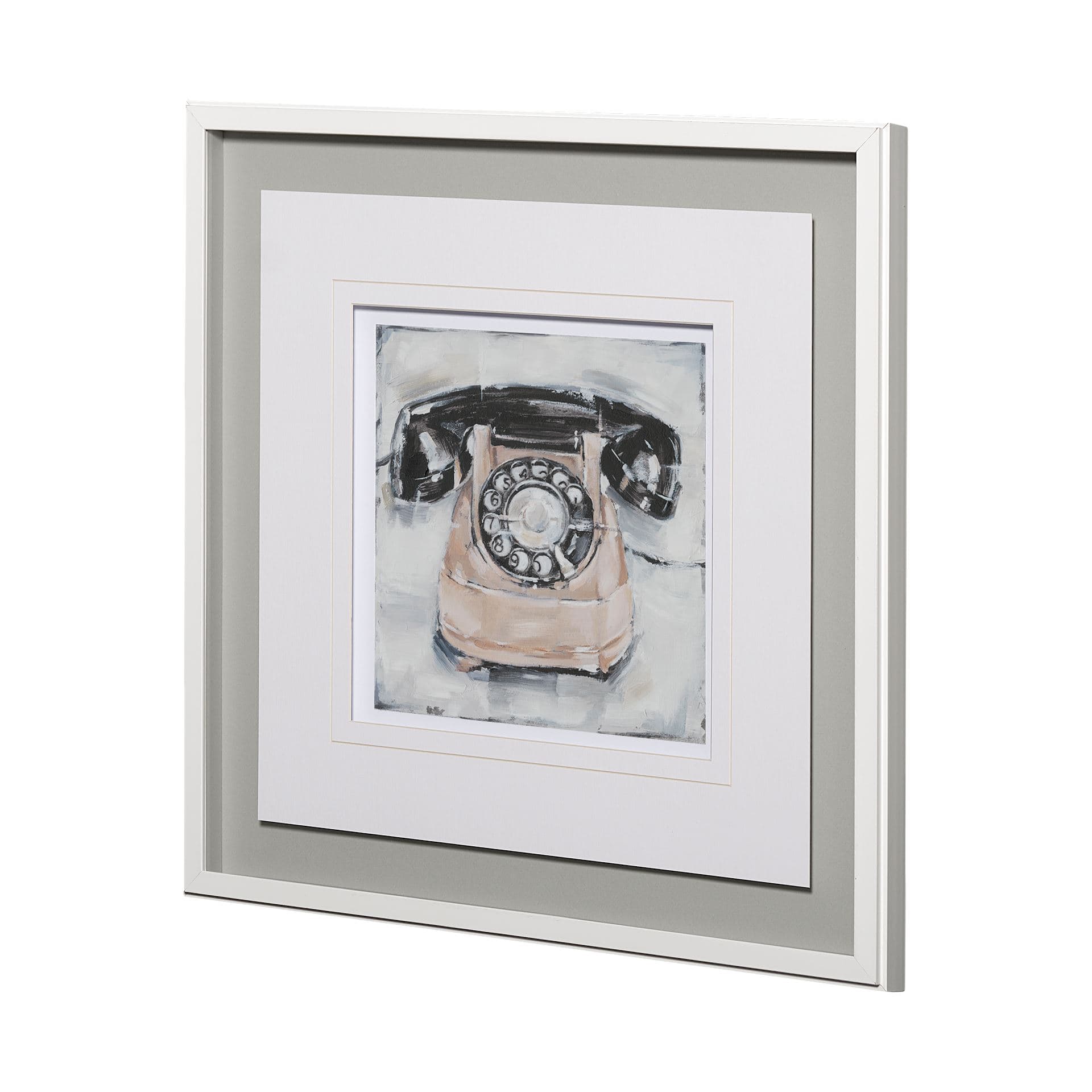 Retro Phone IV by Ethan Harper a Framed Art Print Matted under Glass — product photograph