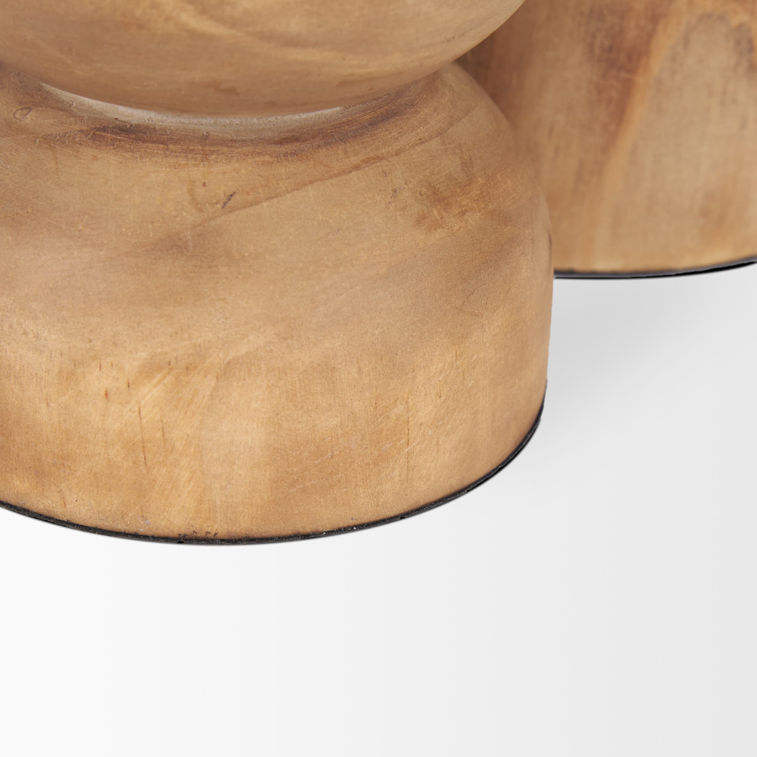 Aleena Wooden Candle Holder (Set of 2) — product photograph