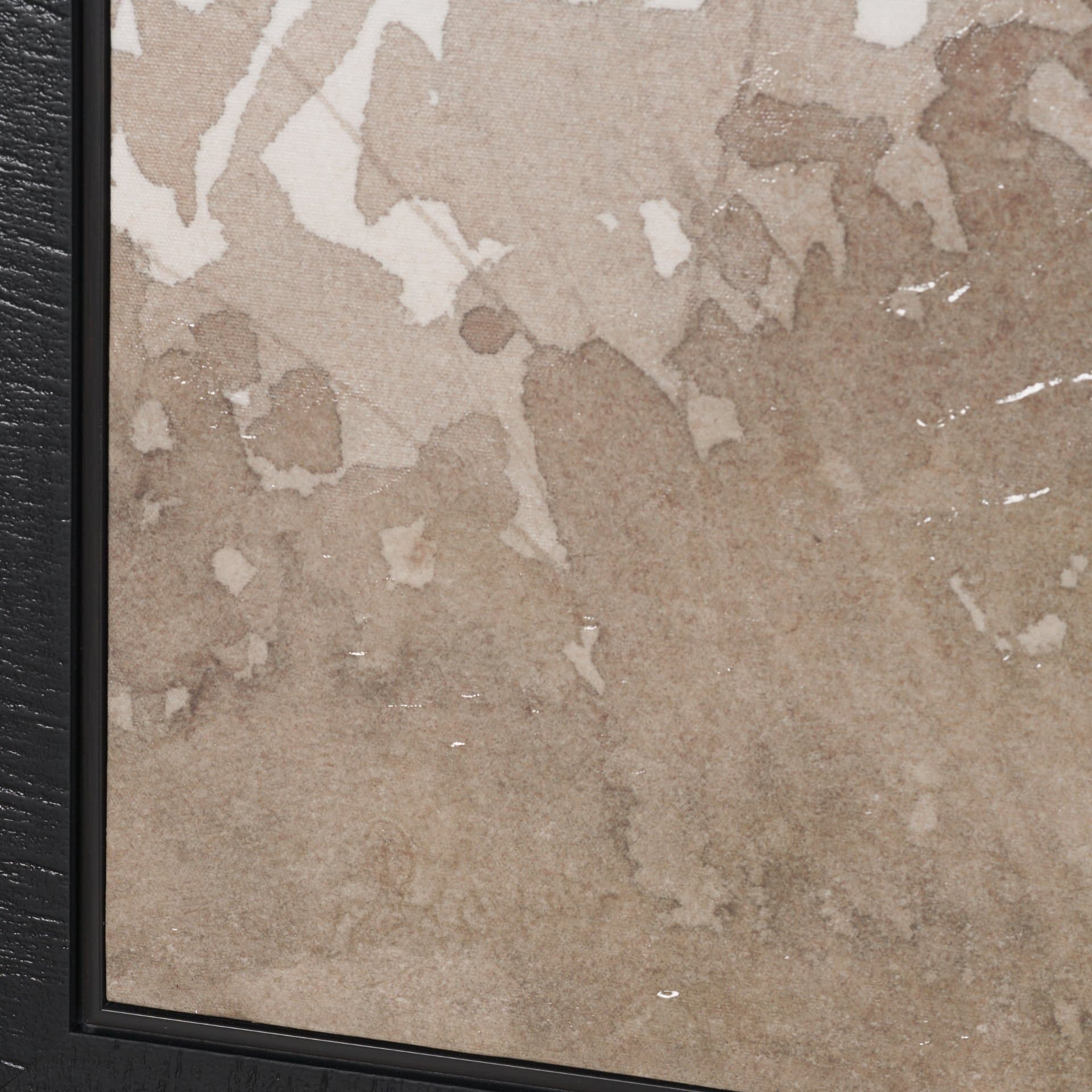 Lowland Fog B by Mercana Studio Hand-Embellished Textured Framed Canvas Artwork — product photograph