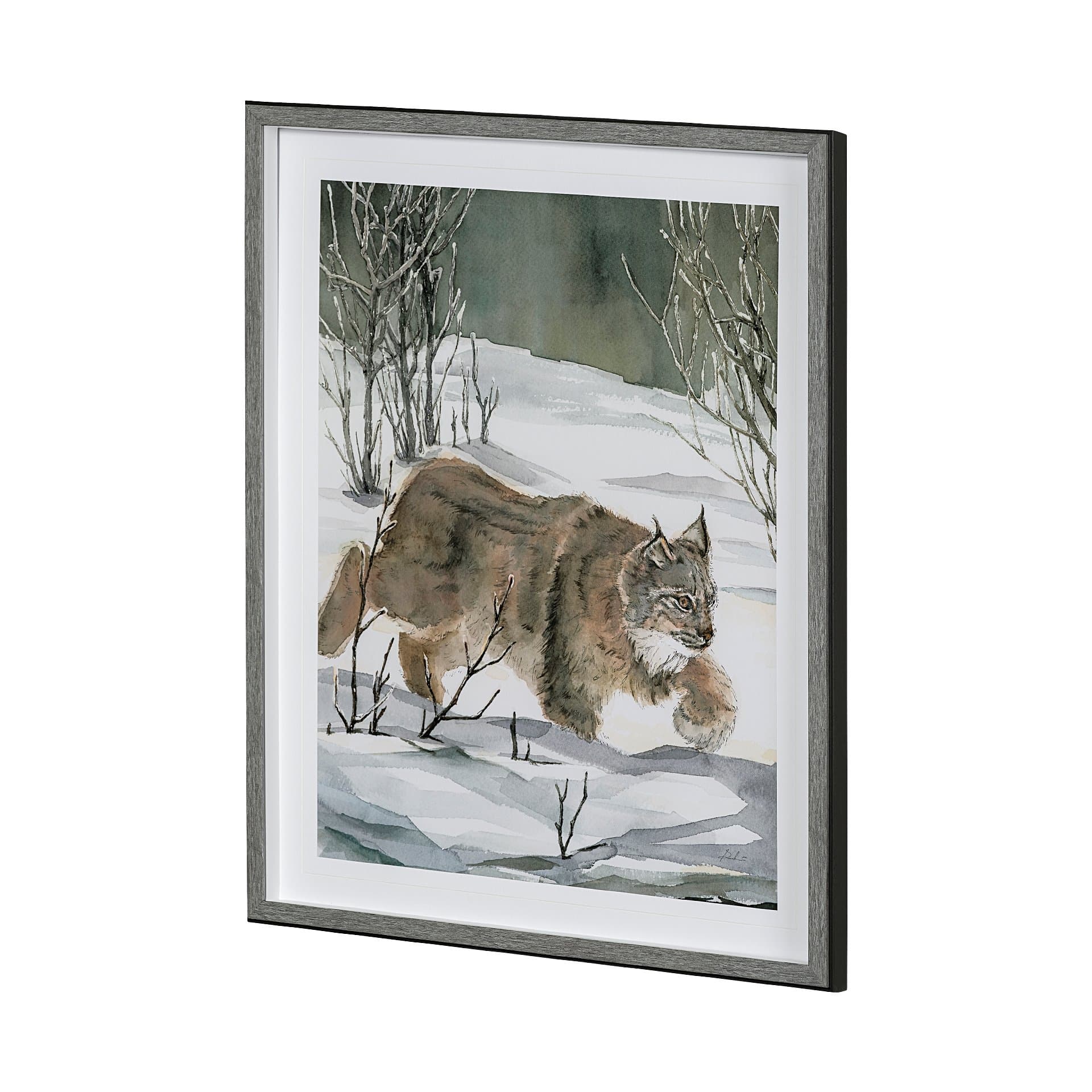 Life in North I by Melody Ducharme a Hand Embellished Textured Framed Art Print Matted under Glass — product photograph