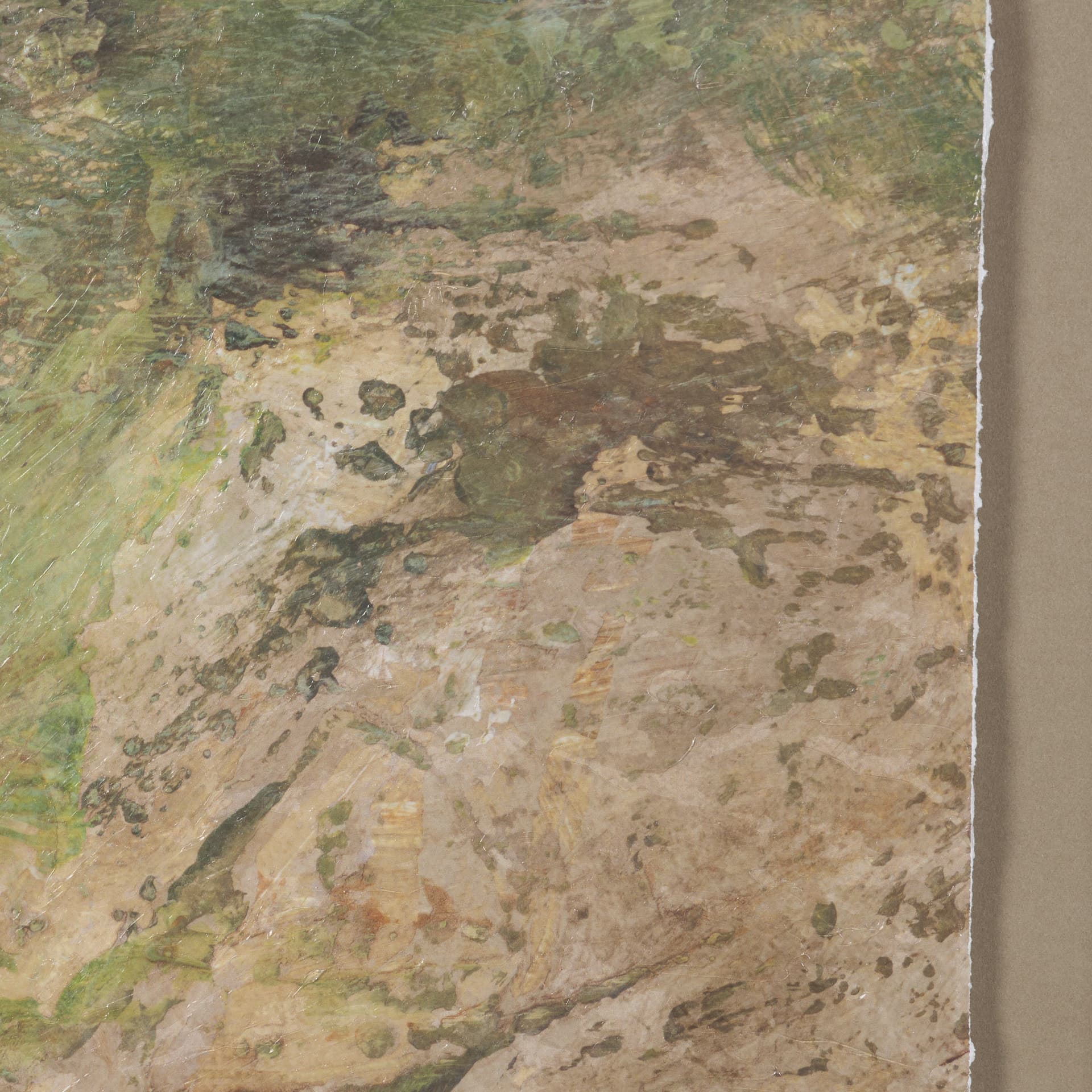 Amber Horizon IV by Mercana Studio Textured Framed Artwork Matted under Glass — product photograph