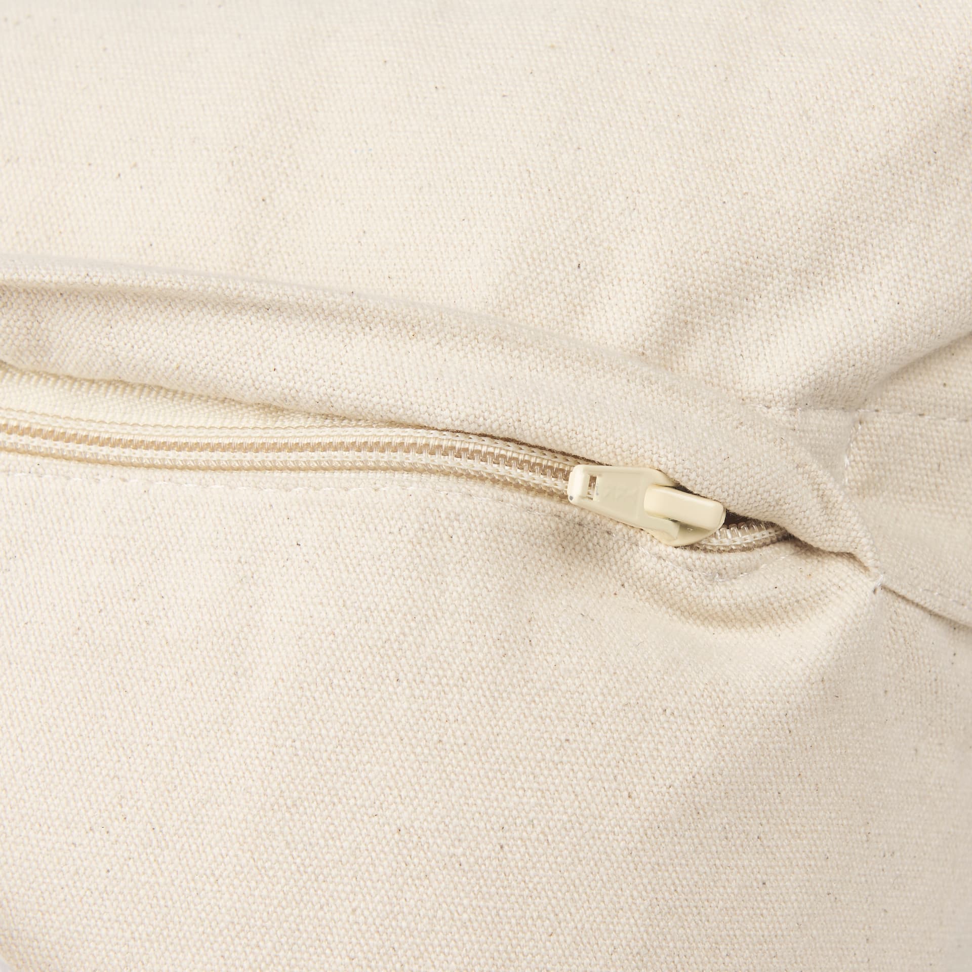 Khloe 20x20 Cream Square Pillow Cover w/Non-Allergen Filler — product photograph
