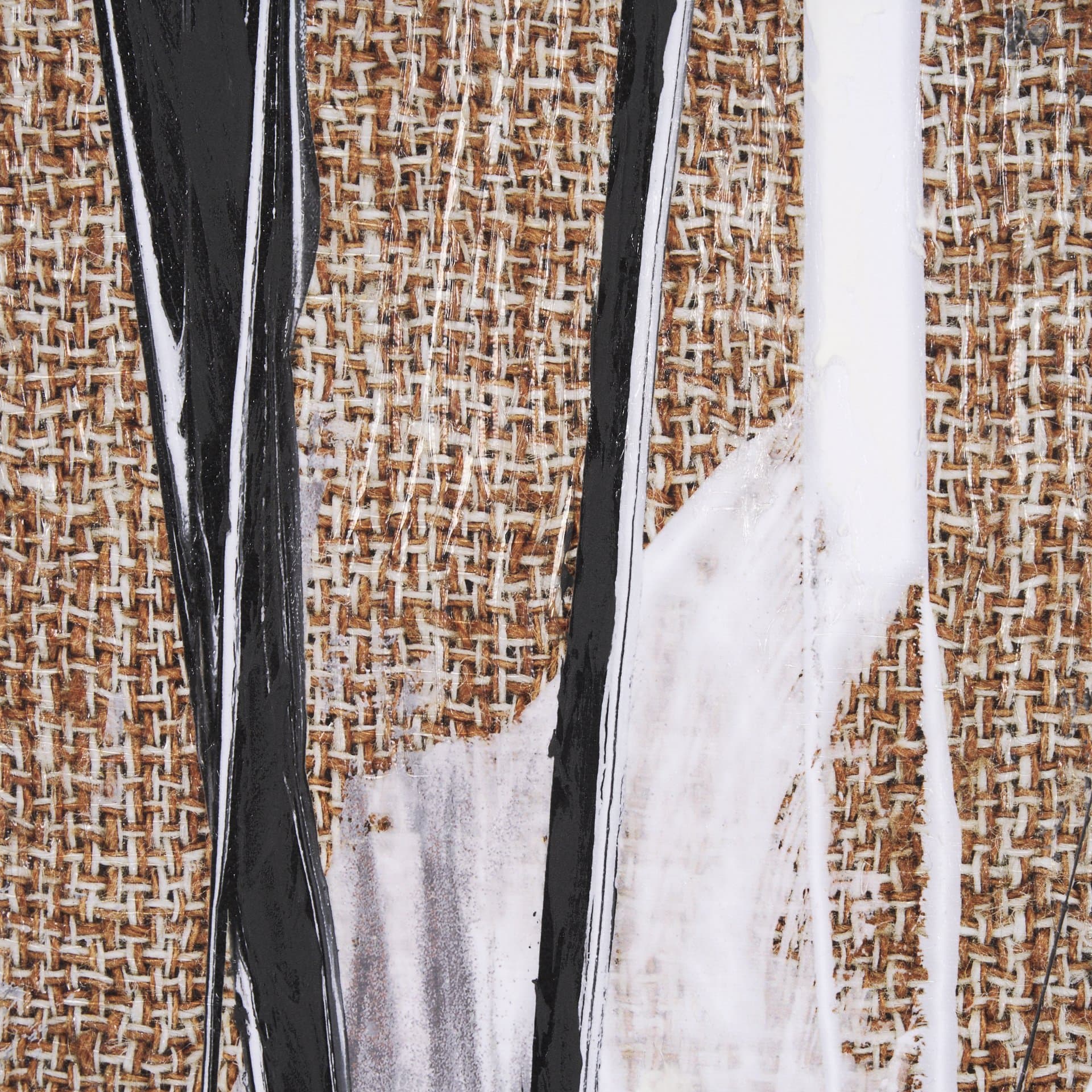 Meshy II by Mercana Studio a Hand Embellished Textured Framed Art Print — product photograph